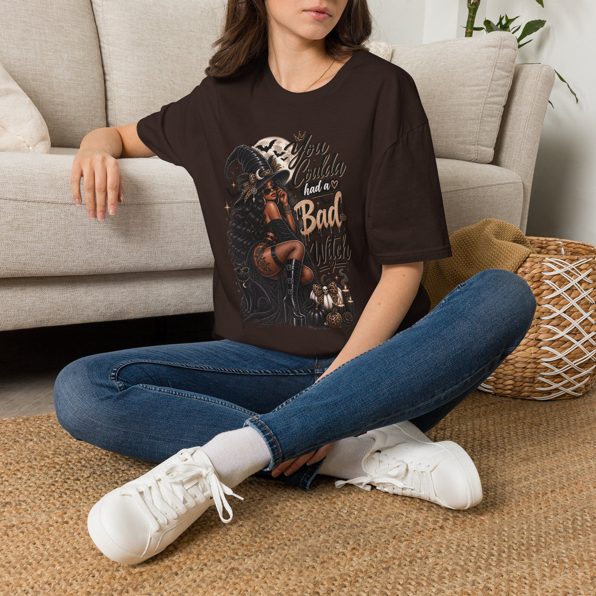 Bad Witch Halloween | Glam Ghost Design | Unisex Softstyle T-Shirt