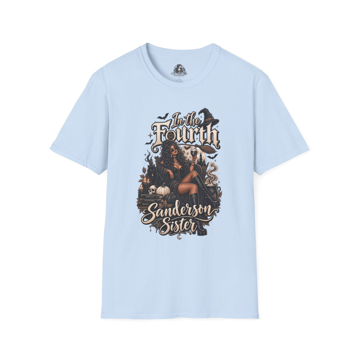 Fourth Sanderson Sister Halloween | Glam Ghost Design | Unisex Softstyle T-Shirt