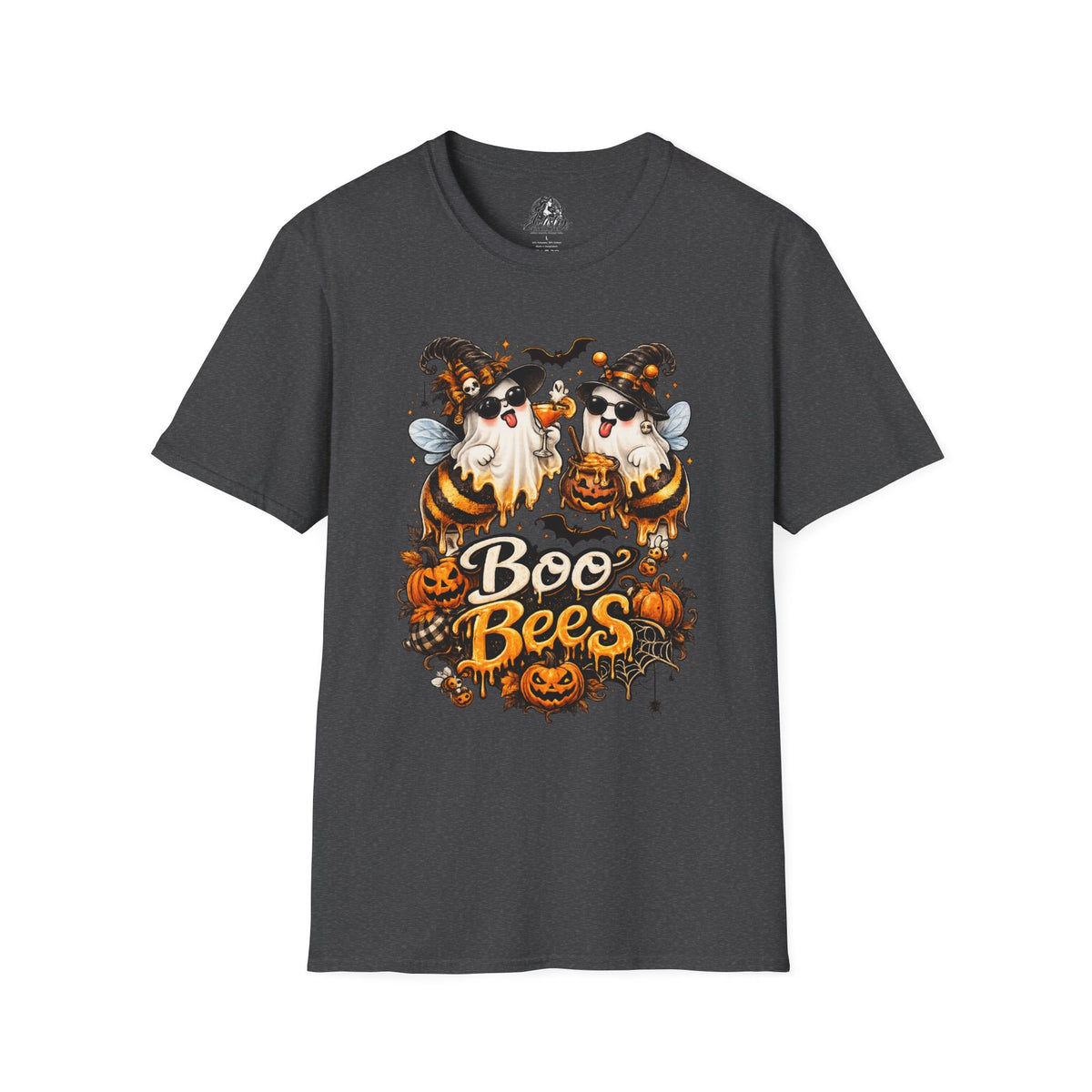Boo Bees Halloween | Glam Ghost Design | Unisex Softstyle T-Shirt