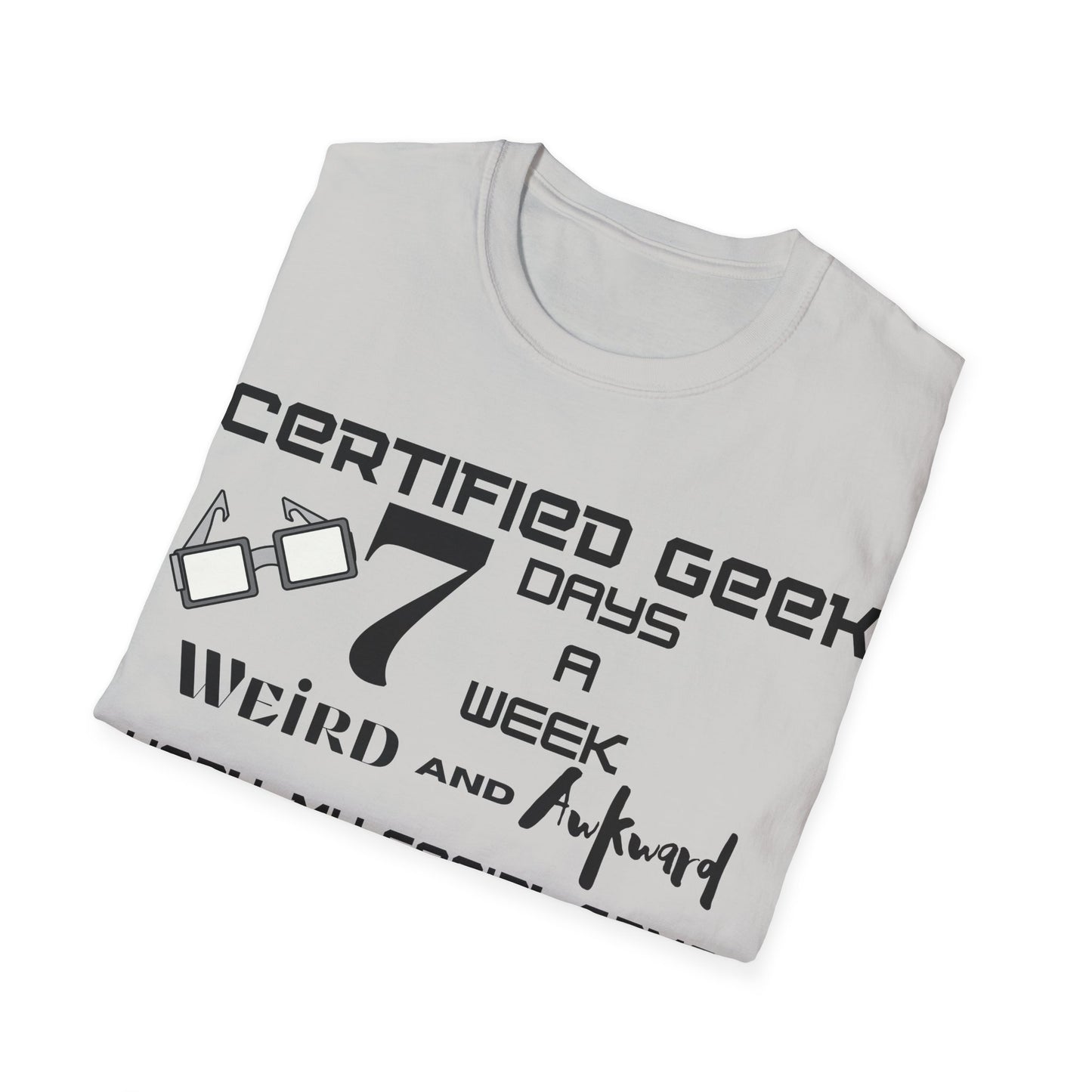 Certified Geek WAP Black Font Unisex Softstyle T-Shirt