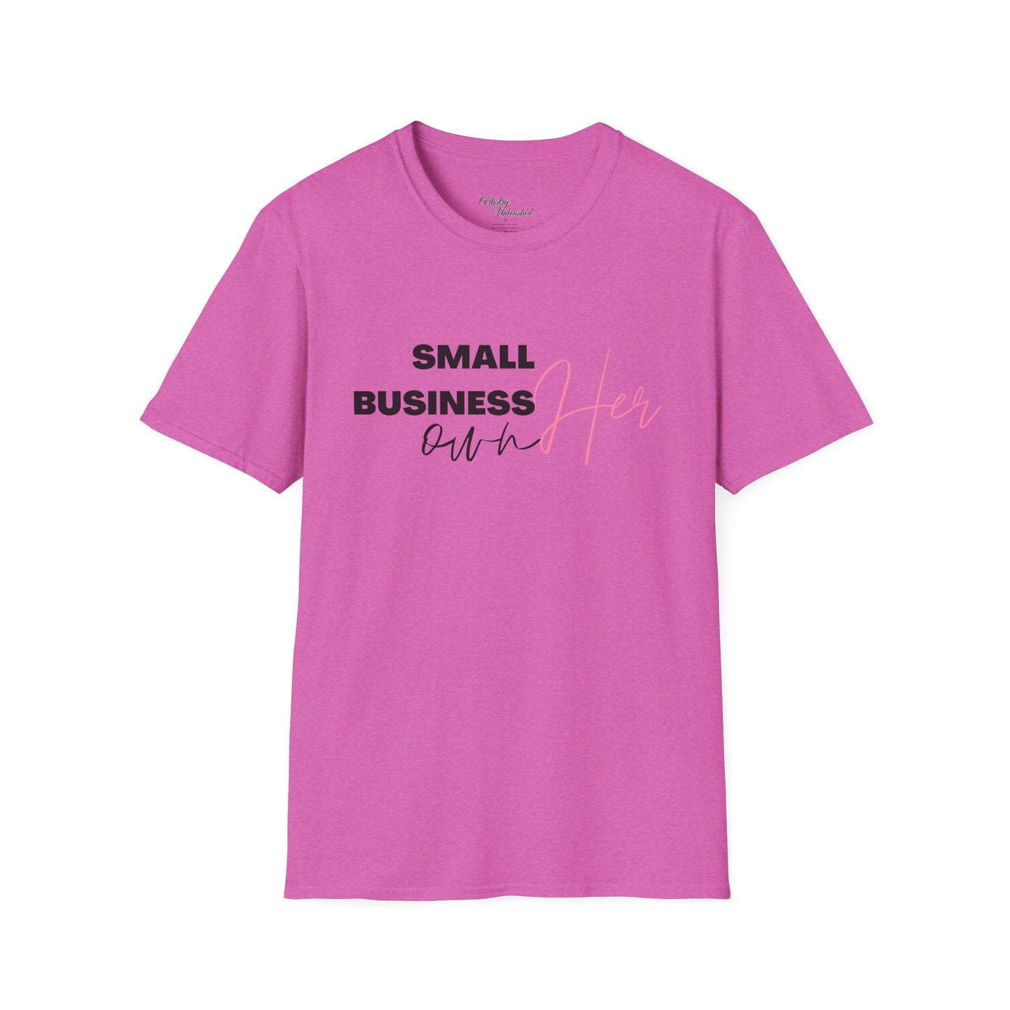 Small Business Manifesting White Unisex Softstyle T-Shirt