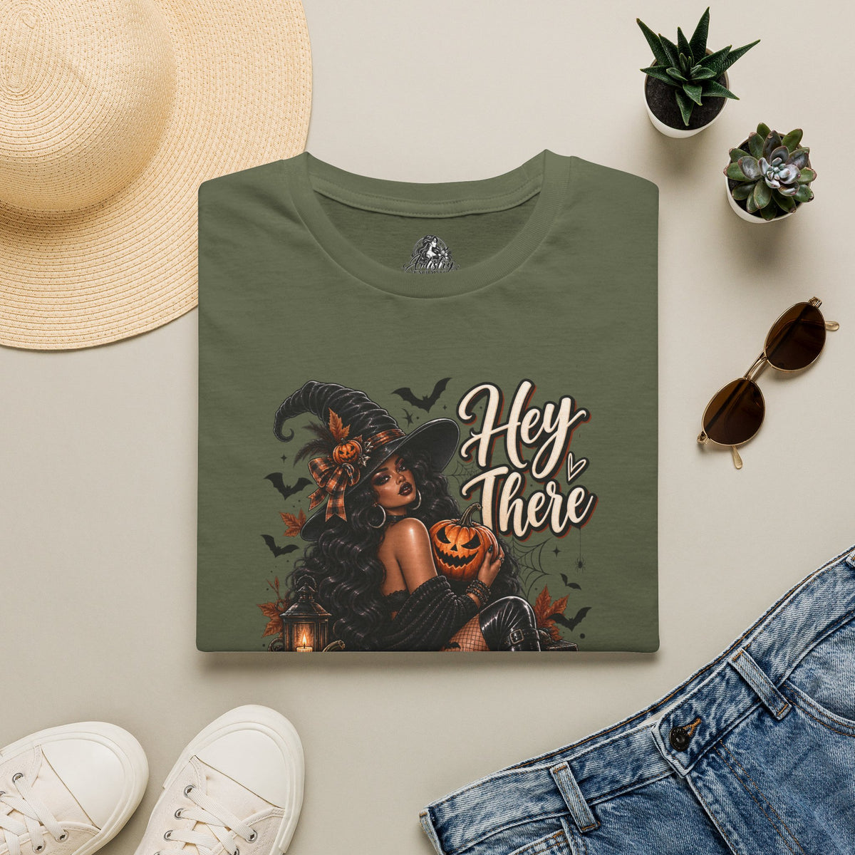 Hey There Pumpkin Halloween | Glam Ghost Design | Unisex Softstyle T-Shirt