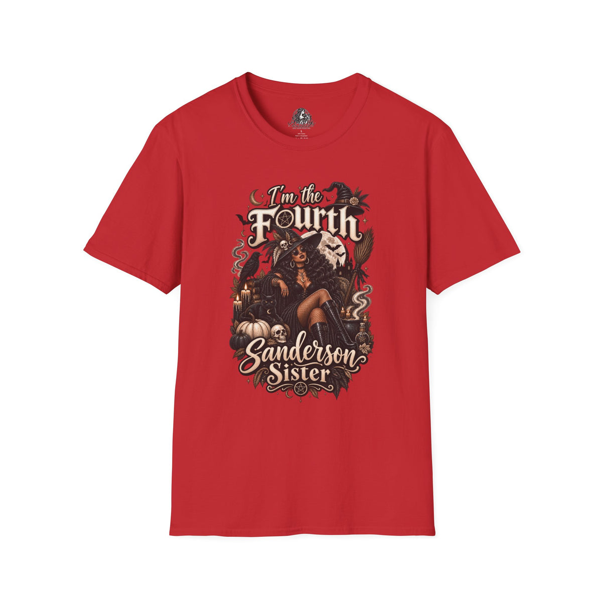 Fourth Sanderson Sister Halloween | Glam Ghost Design | Unisex Softstyle T-Shirt