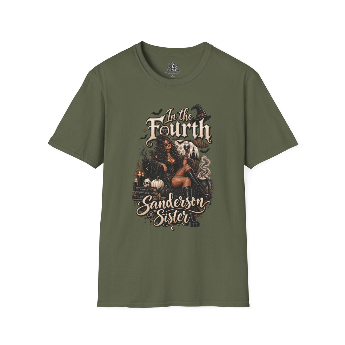 Fourth Sanderson Sister Halloween | Glam Ghost Design | Unisex Softstyle T-Shirt