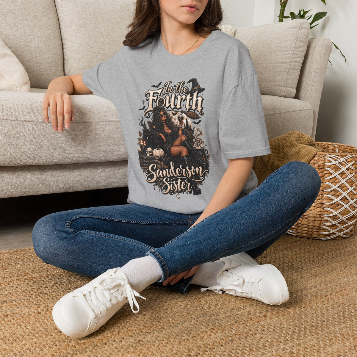 Fourth Sanderson Sister Halloween | Glam Ghost Design | Unisex Softstyle T-Shirt