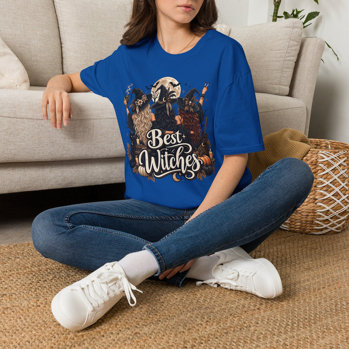 Best Witches Halloween | Glam Ghost Design | Unisex Softstyle T-Shirt