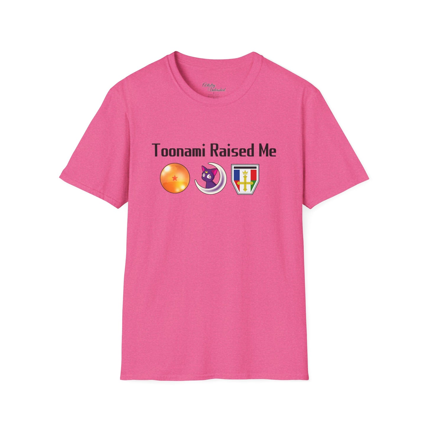 Toonami Raised Me Black Unisex Softstyle T-Shirt