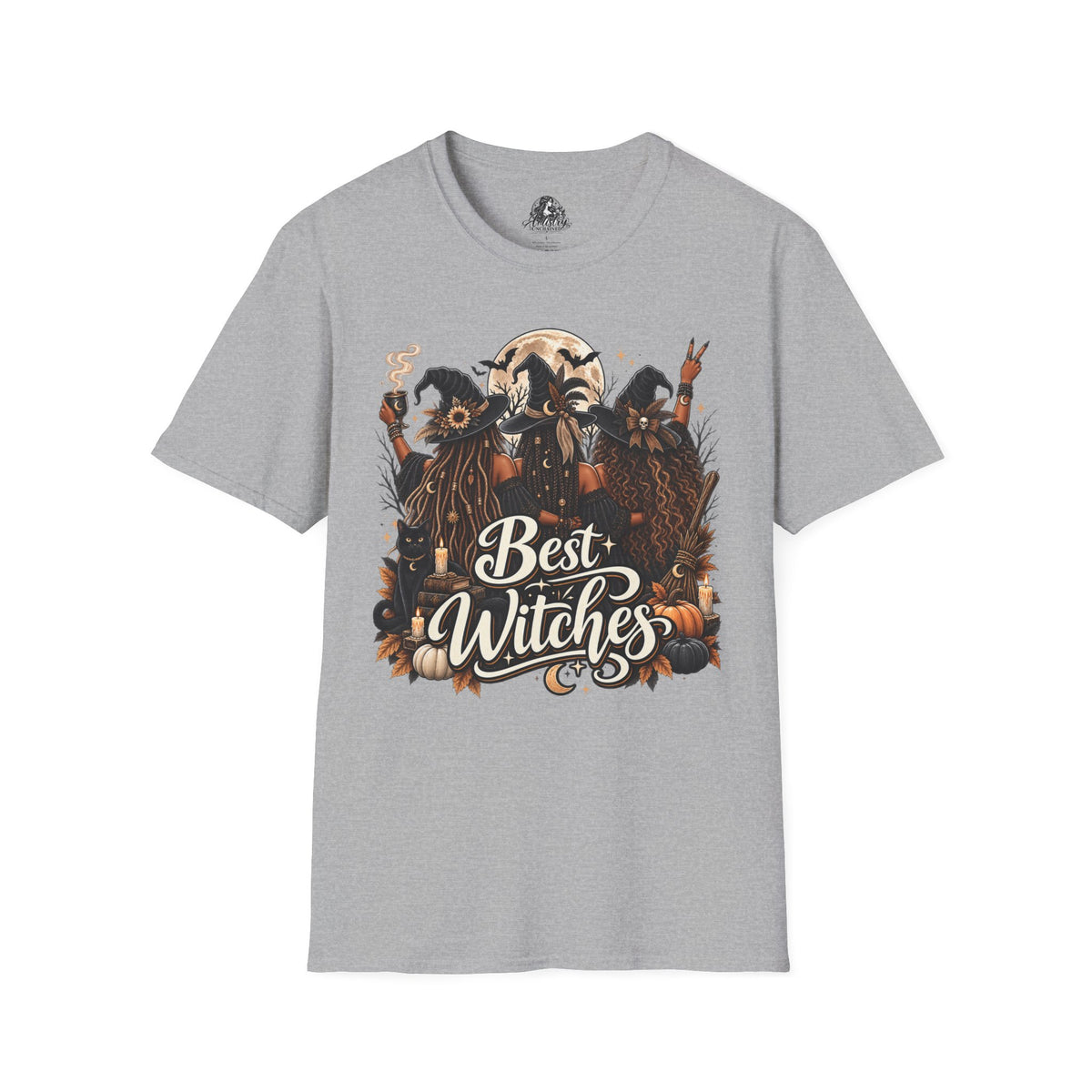 Best Witches Halloween | Glam Ghost Design | Unisex Softstyle T-Shirt