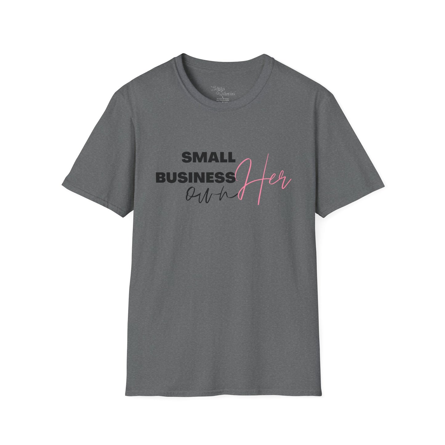 Small Business Manifesting White Unisex Softstyle T-Shirt