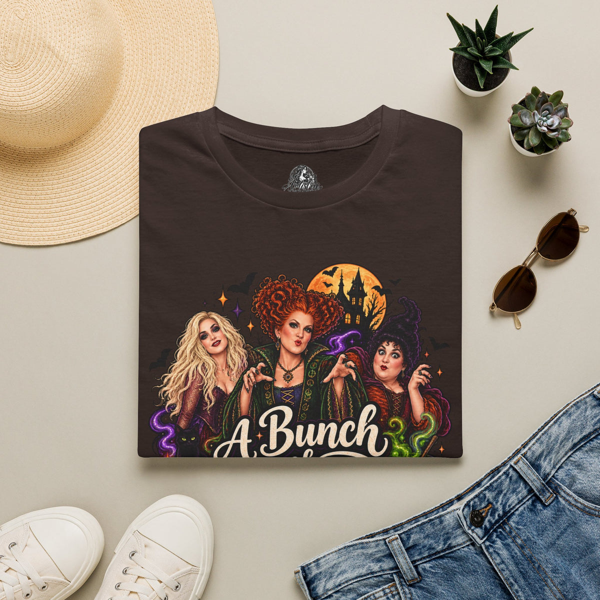 Bunch of Hocus Pocus Halloween | Glam Ghost Design | Unisex Softstyle T-Shirt