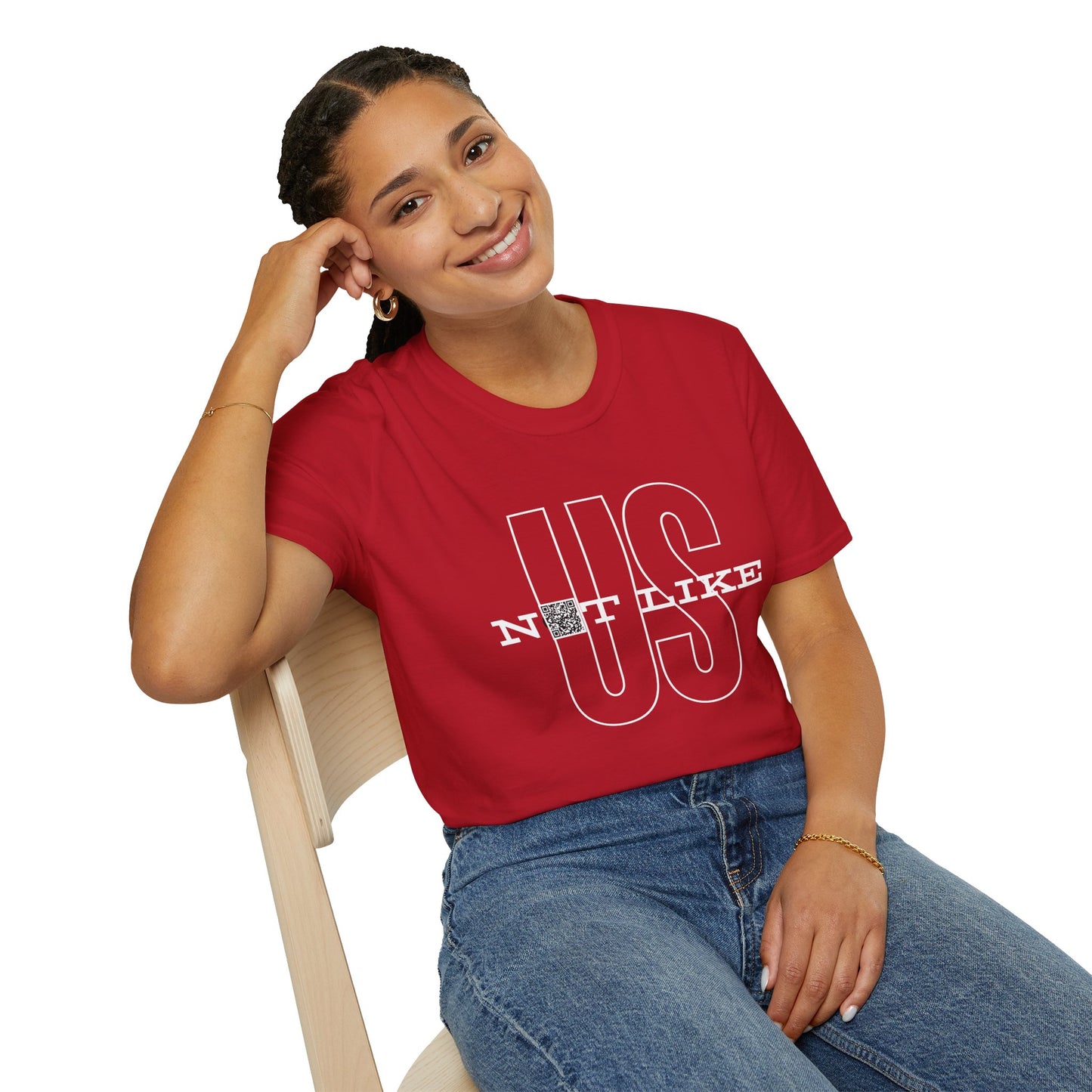 Not Like Us QR Unisex Softstyle T-Shirt