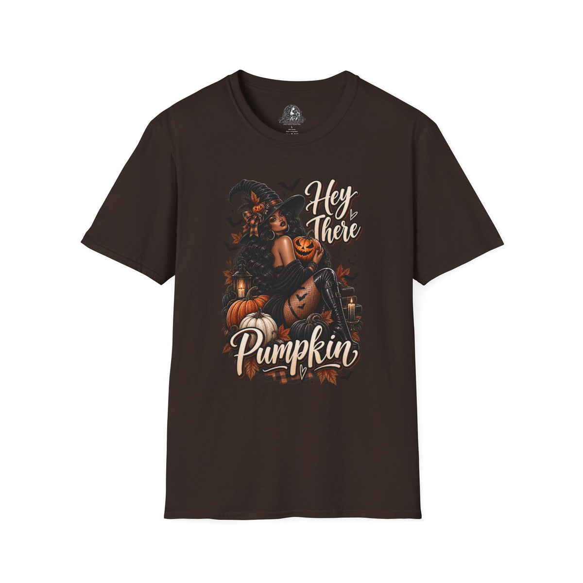Hey There Pumpkin Halloween | Glam Ghost Design | Unisex Softstyle T-Shirt