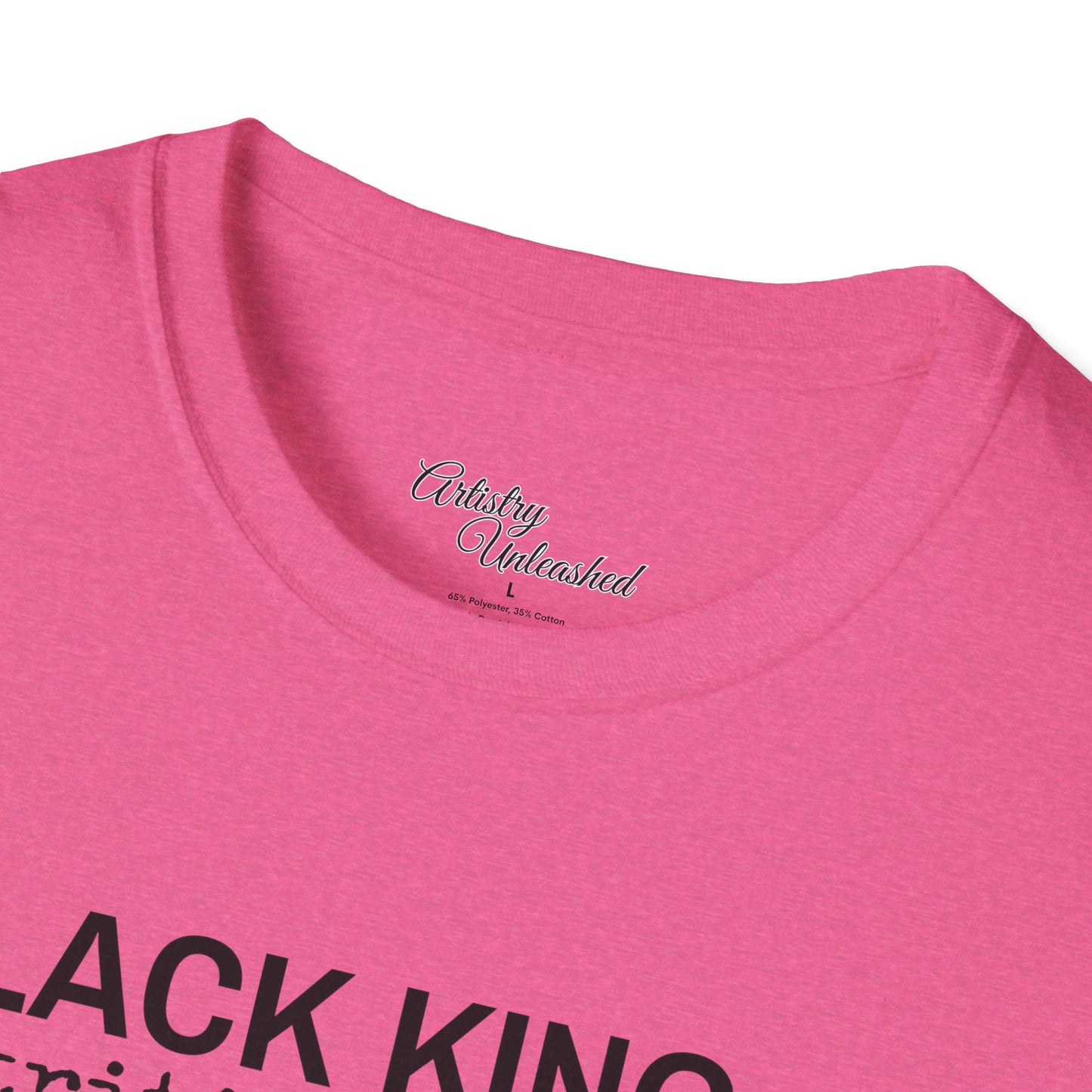 Black King Nutrition Facts Unisex Softstyle T-Shirt