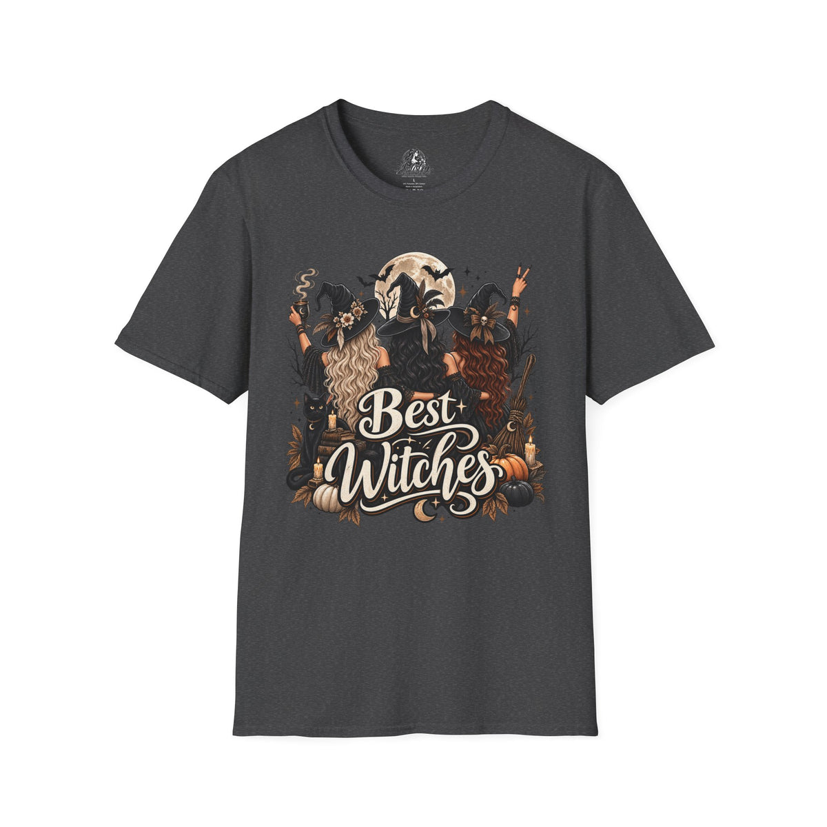 Best Witches Halloween | Glam Ghost Design | Unisex Softstyle T-Shirt