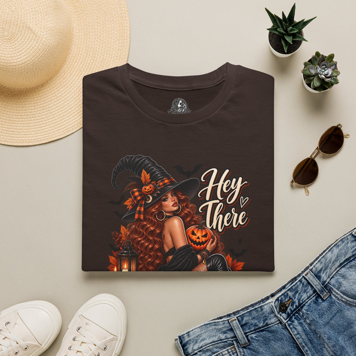 Hey There Pumpkin Halloween | Glam Ghost Design | Unisex Softstyle T-Shirt