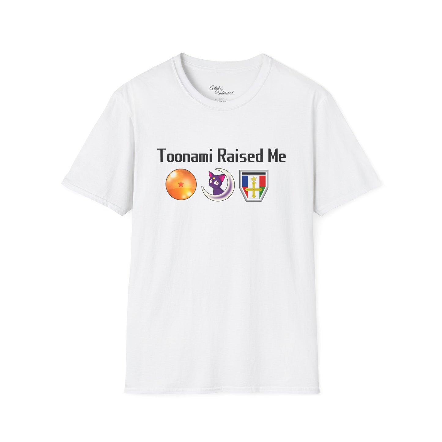 Toonami Raised Me Black Unisex Softstyle T-Shirt