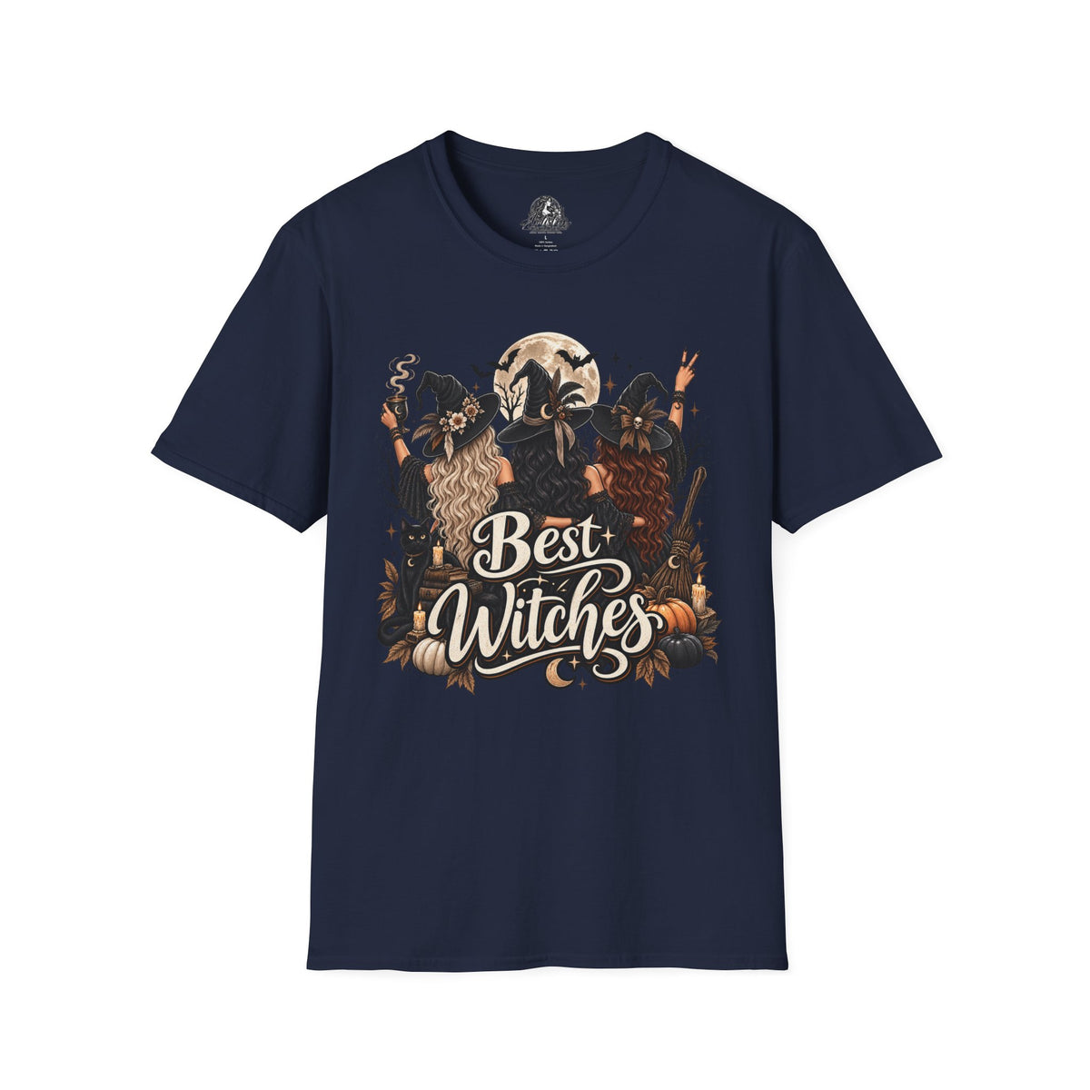 Best Witches Halloween | Glam Ghost Design | Unisex Softstyle T-Shirt