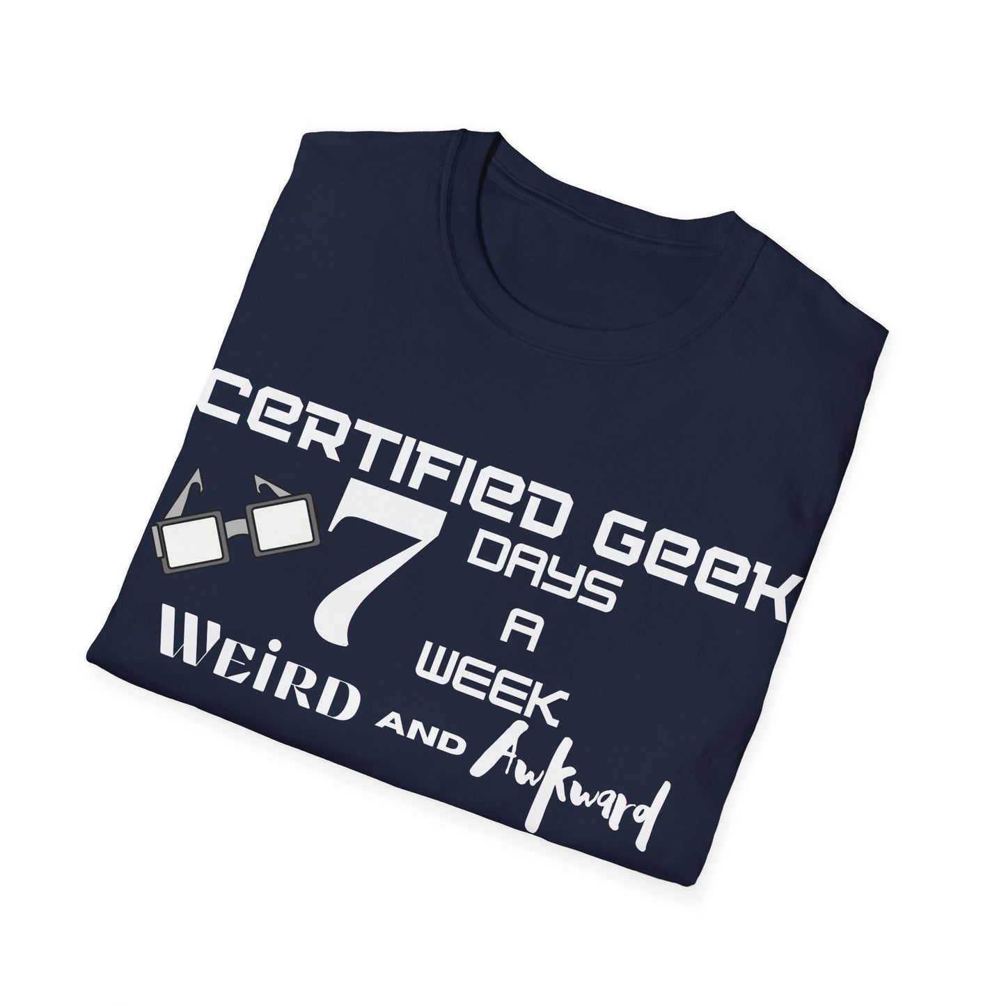 Certified Geek WAP White Font Unisex Softstyle T-Shirt