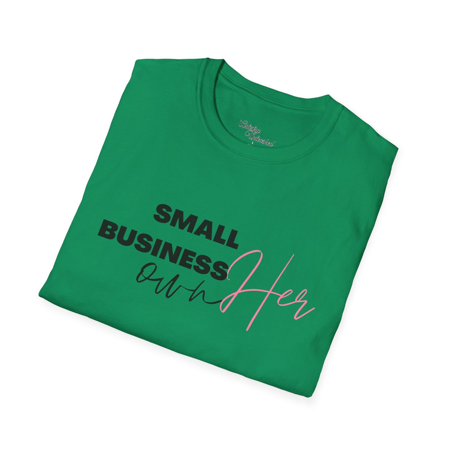 Small Business Manifesting White Unisex Softstyle T-Shirt