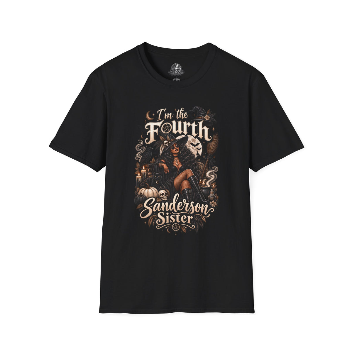 Fourth Sanderson Sister Halloween | Glam Ghost Design | Unisex Softstyle T-Shirt