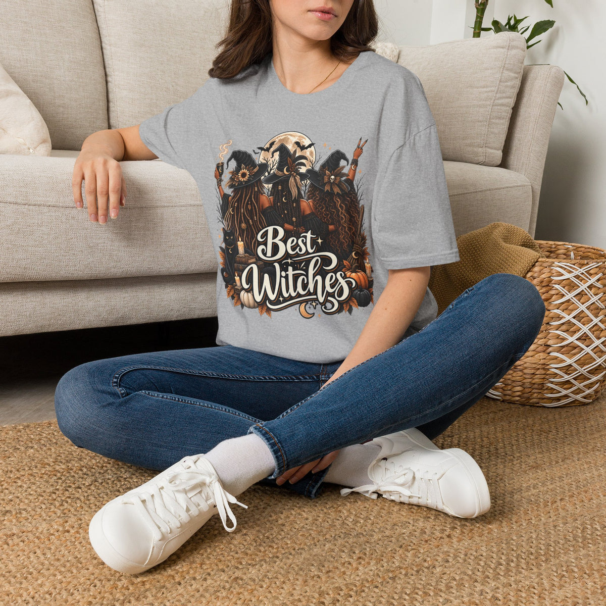 Best Witches Halloween | Glam Ghost Design | Unisex Softstyle T-Shirt