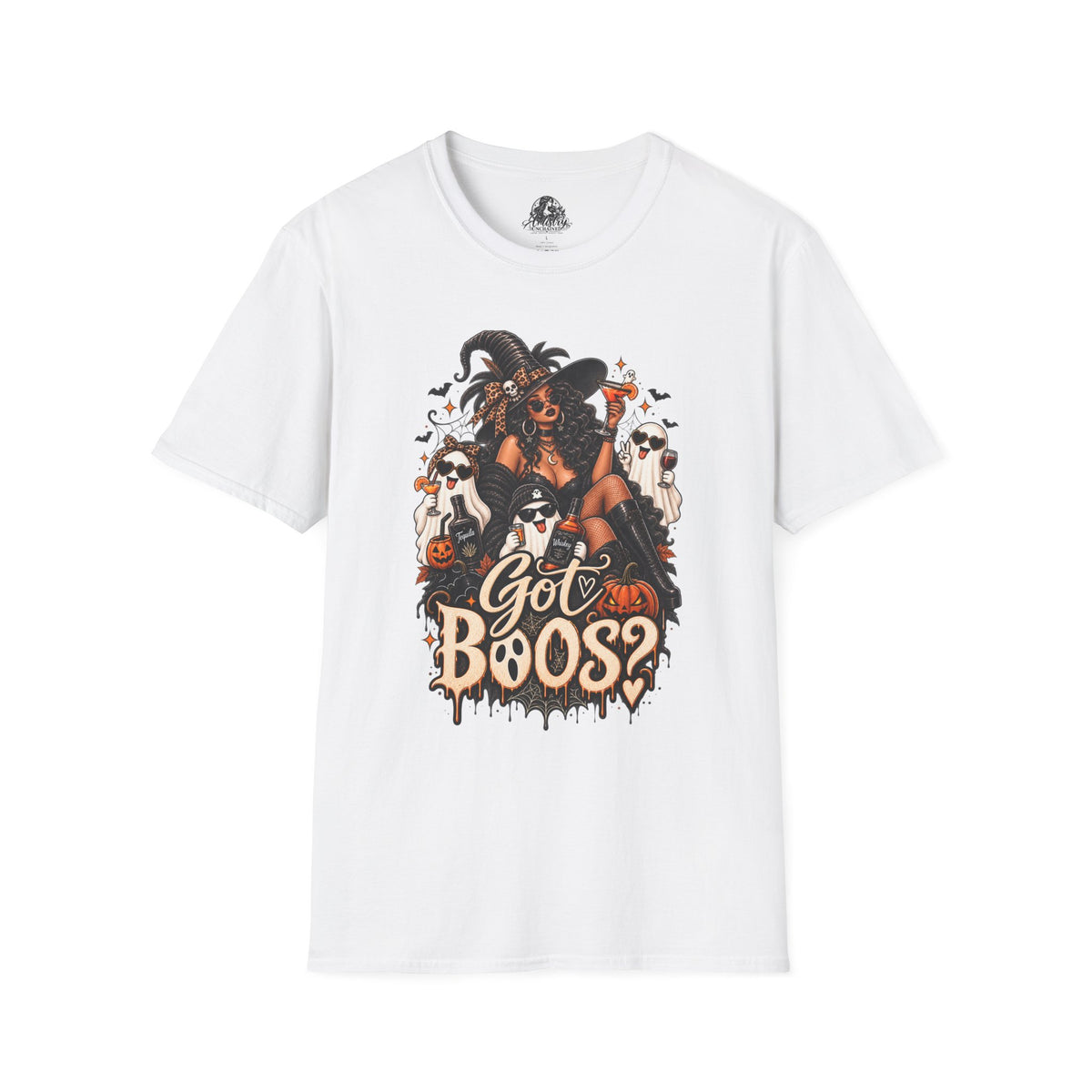 Got Boos Halloween | Glam Ghost Design | Unisex Softstyle T-Shirt