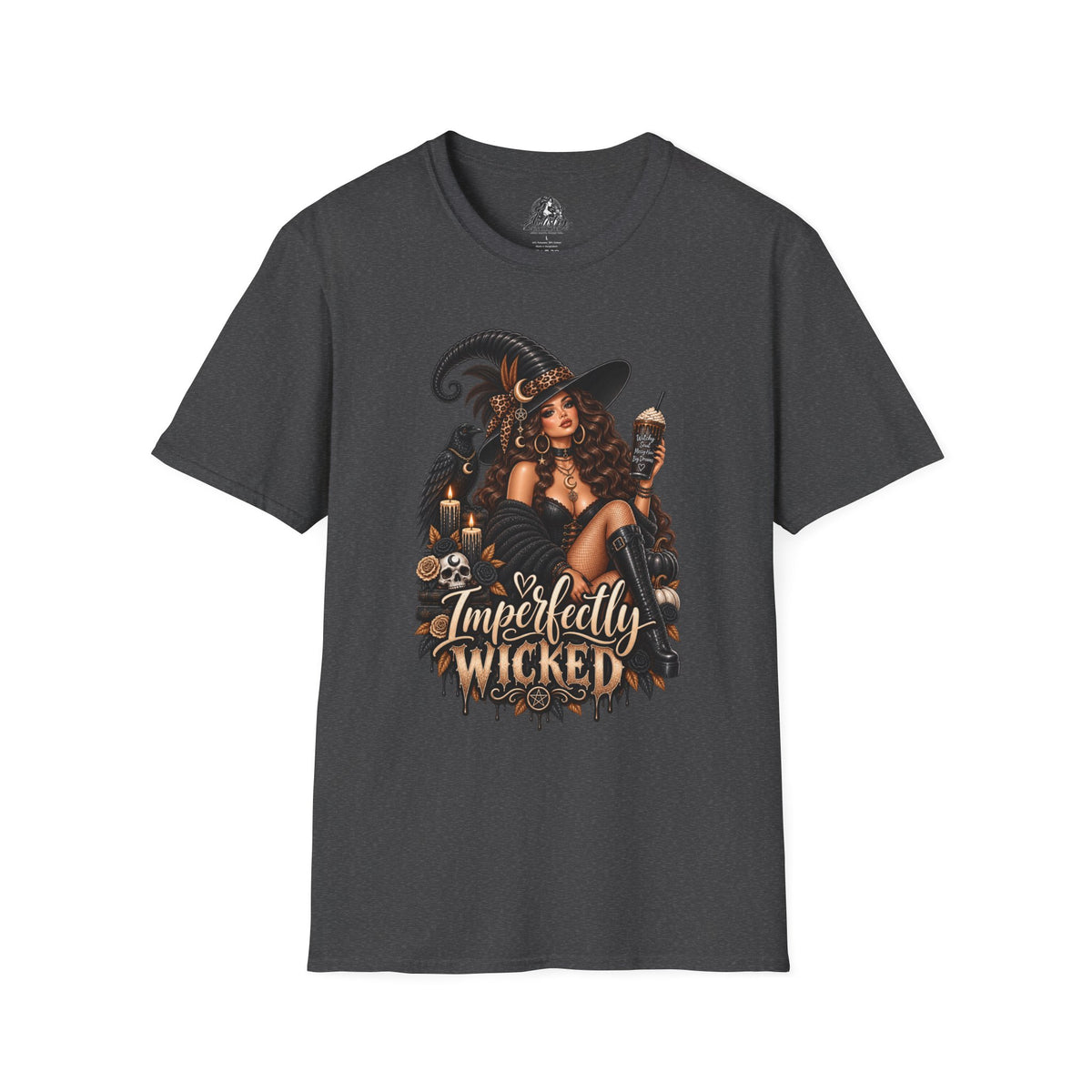 Imperfectly Wicked Halloween | Glam Ghost Design | Unisex Softstyle T-Shirt