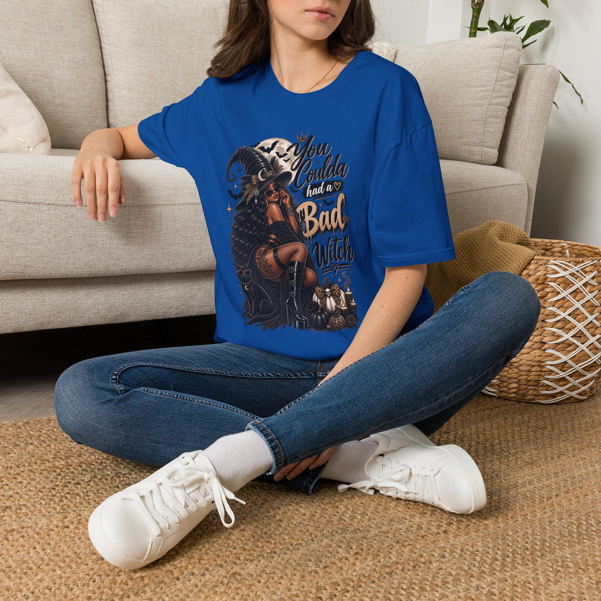 Bad Witch Halloween | Glam Ghost Design | Unisex Softstyle T-Shirt