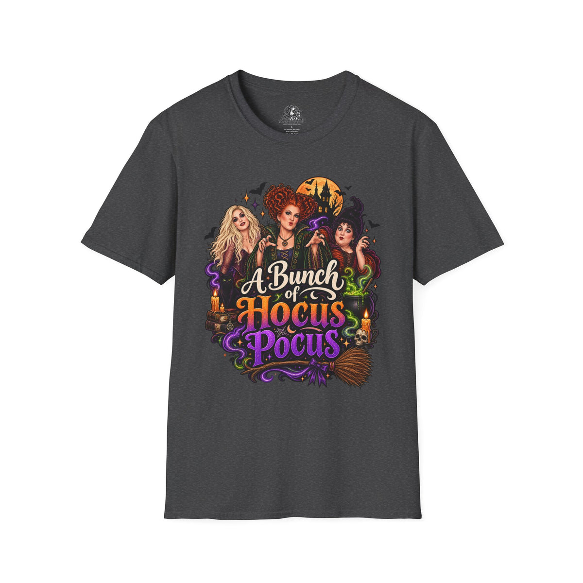 Bunch of Hocus Pocus Halloween | Glam Ghost Design | Unisex Softstyle T-Shirt
