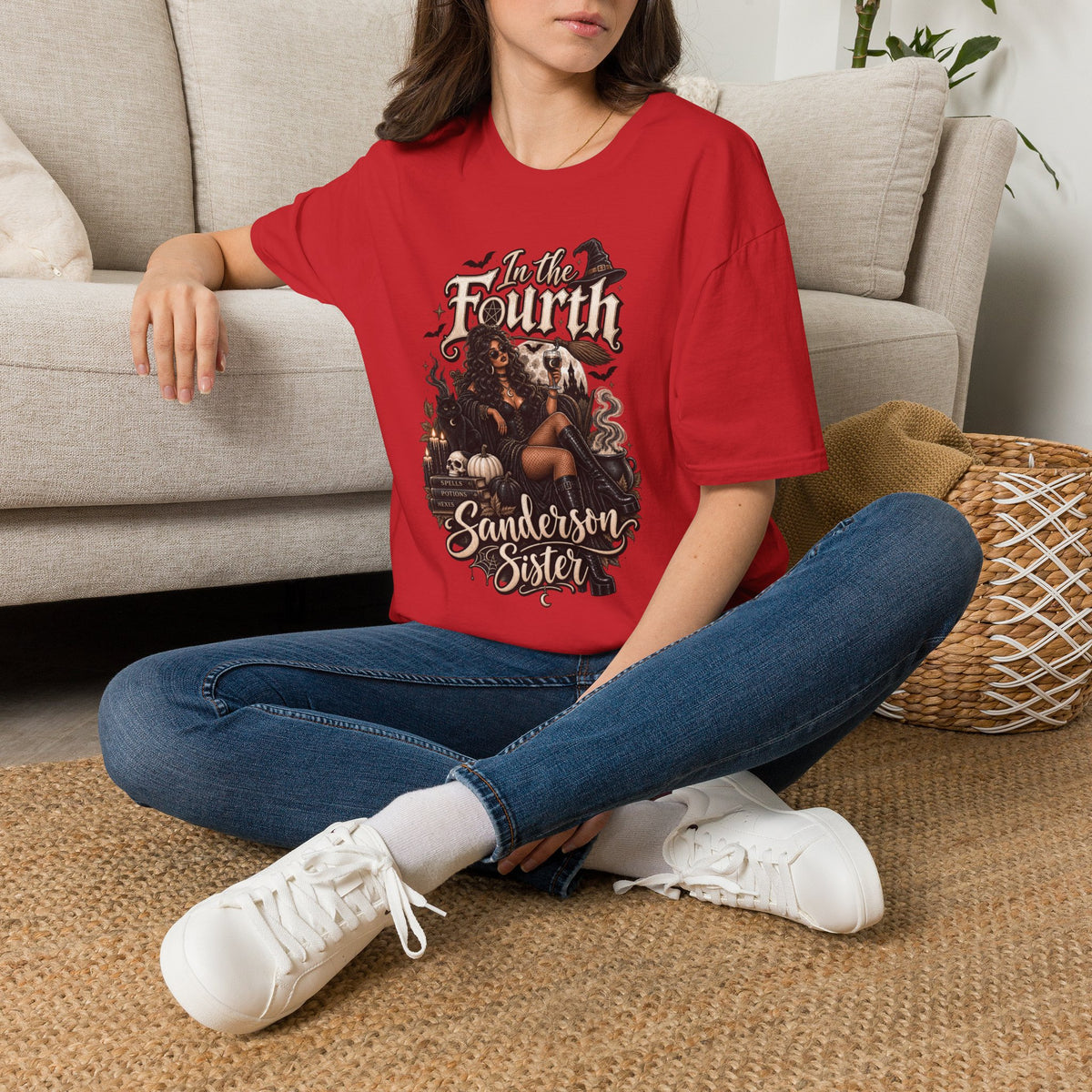 Fourth Sanderson Sister Halloween | Glam Ghost Design | Unisex Softstyle T-Shirt