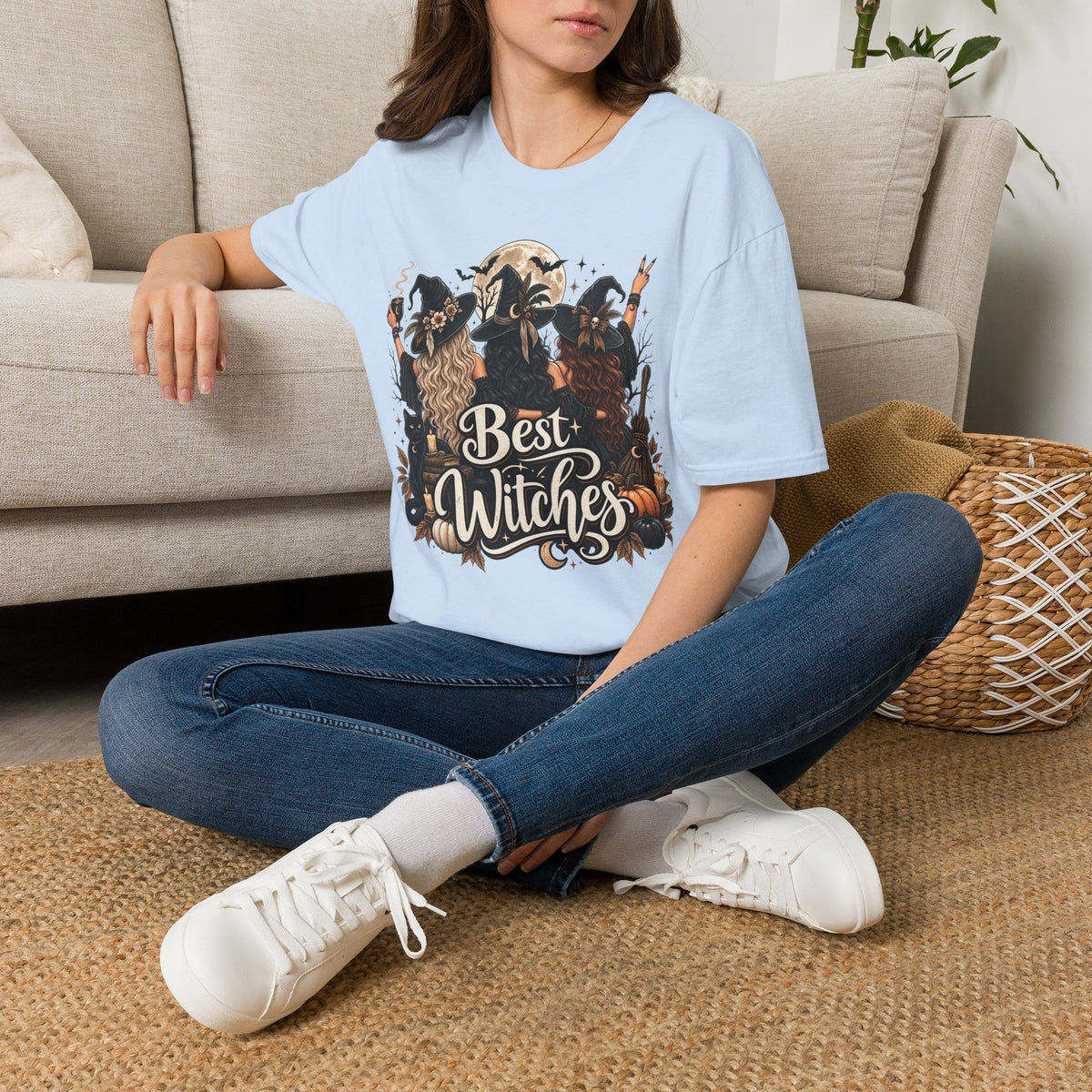 Best Witches Halloween | Glam Ghost Design | Unisex Softstyle T-Shirt