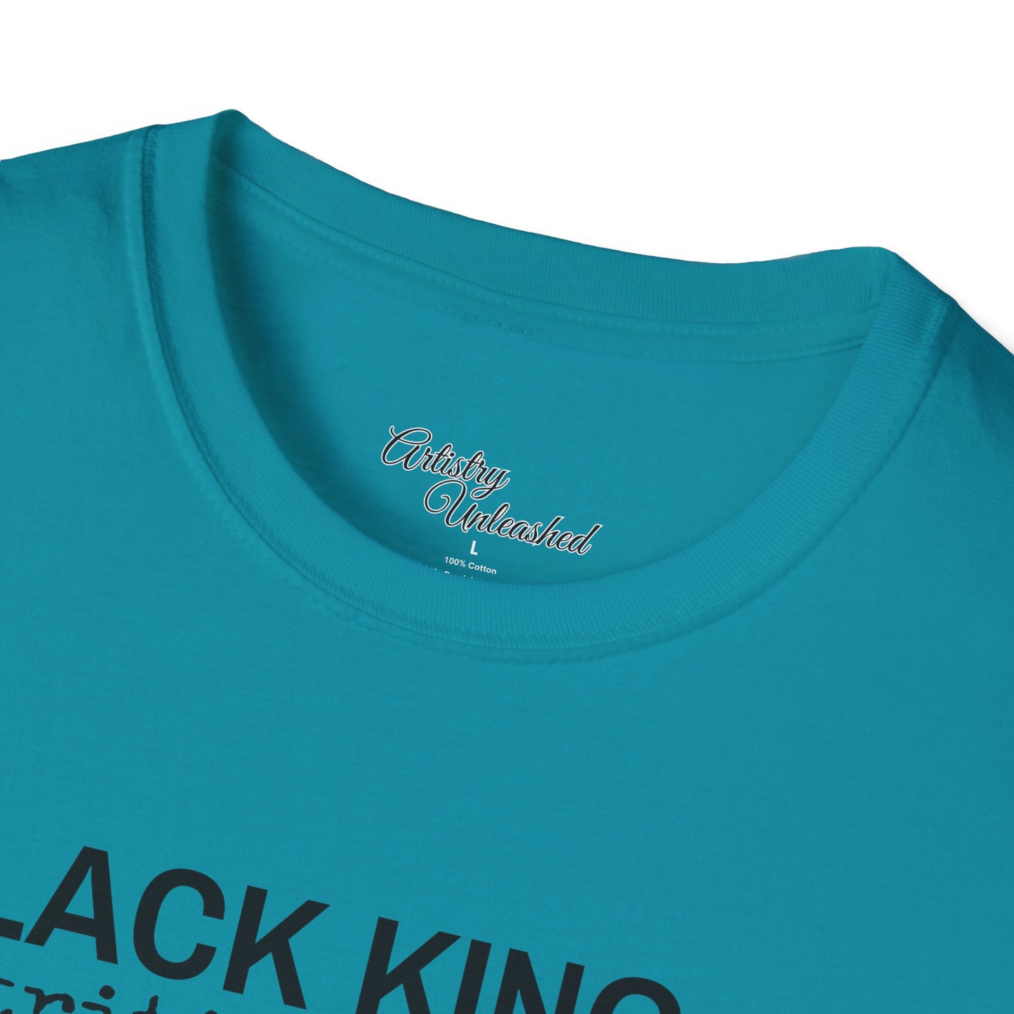 Black King Nutrition Facts Unisex Softstyle T-Shirt