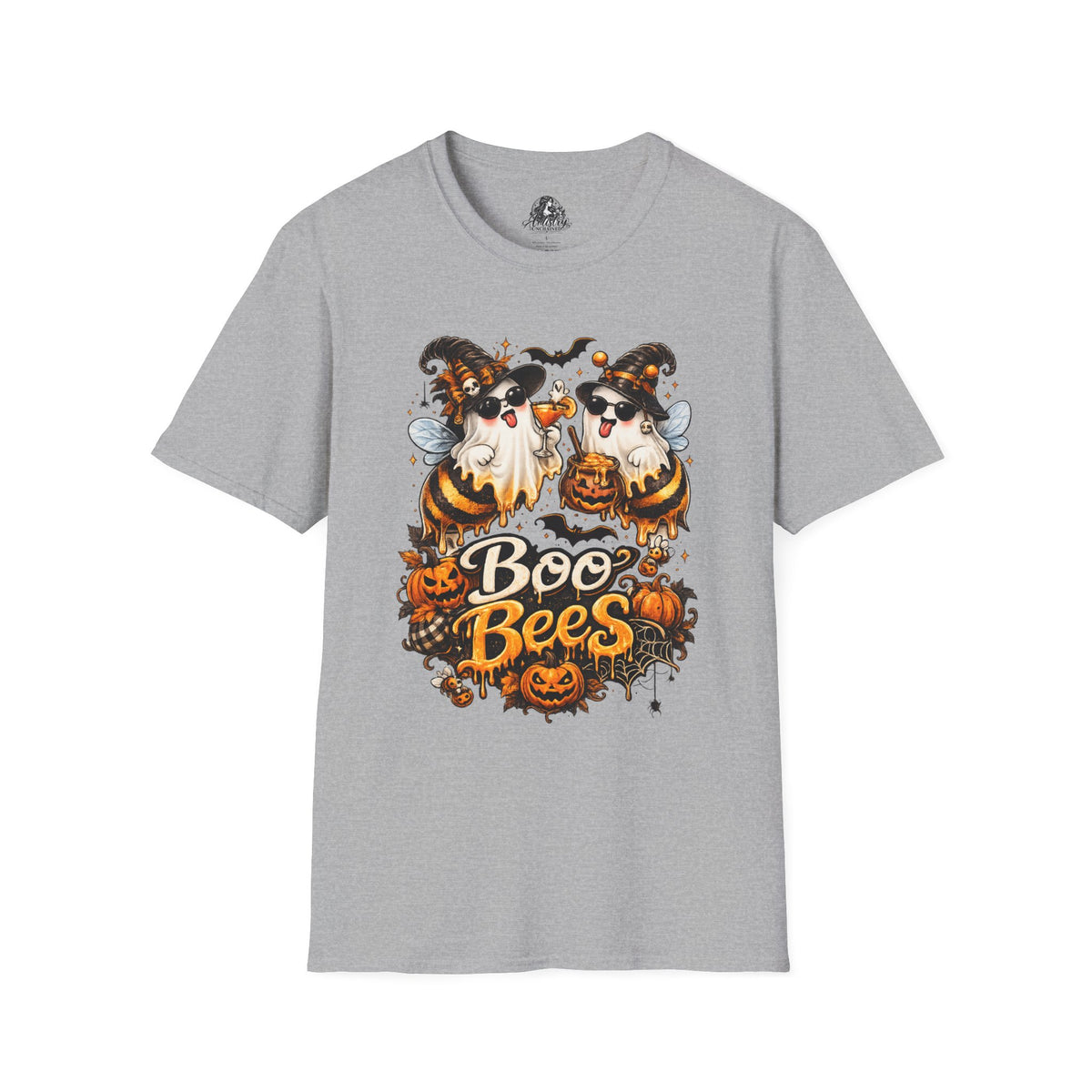 Boo Bees Halloween | Glam Ghost Design | Unisex Softstyle T-Shirt