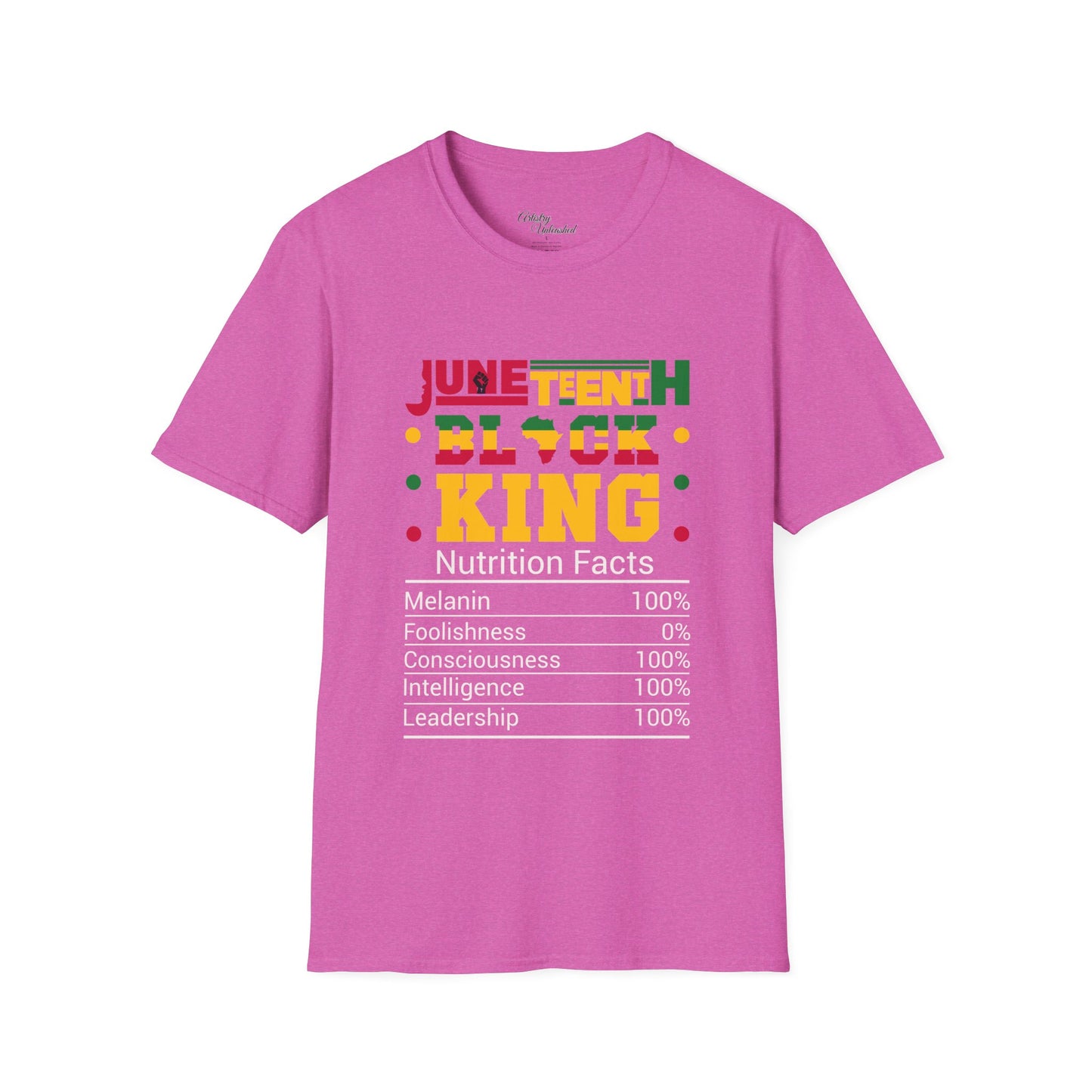 Juneteenth King Nutrition Unisex Softstyle T-Shirt