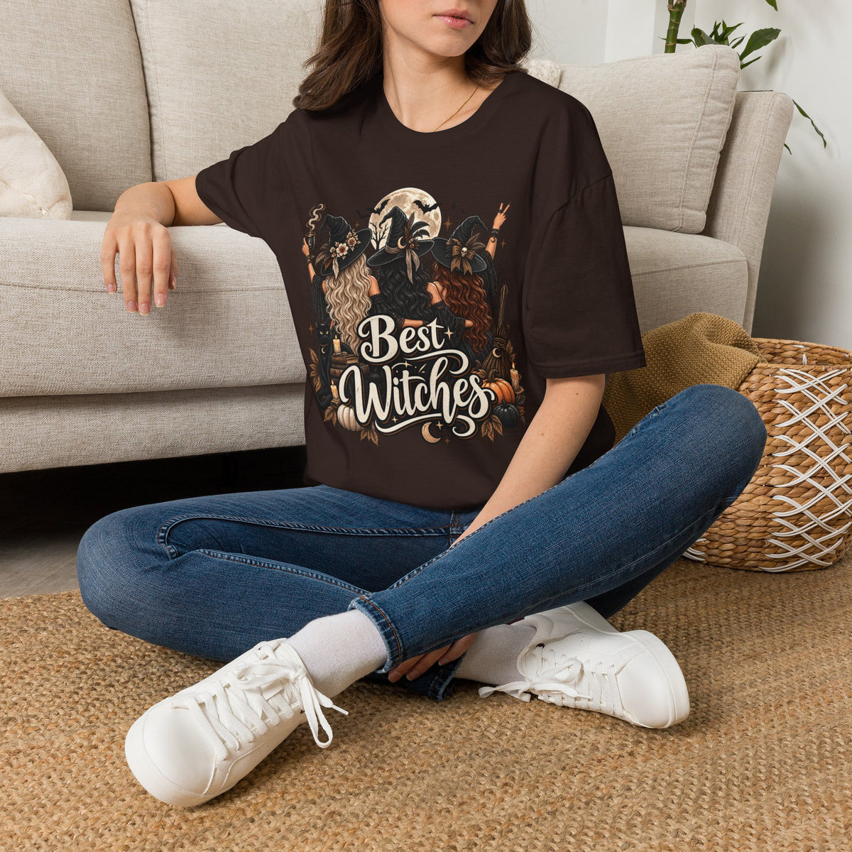 Best Witches Halloween | Glam Ghost Design | Unisex Softstyle T-Shirt