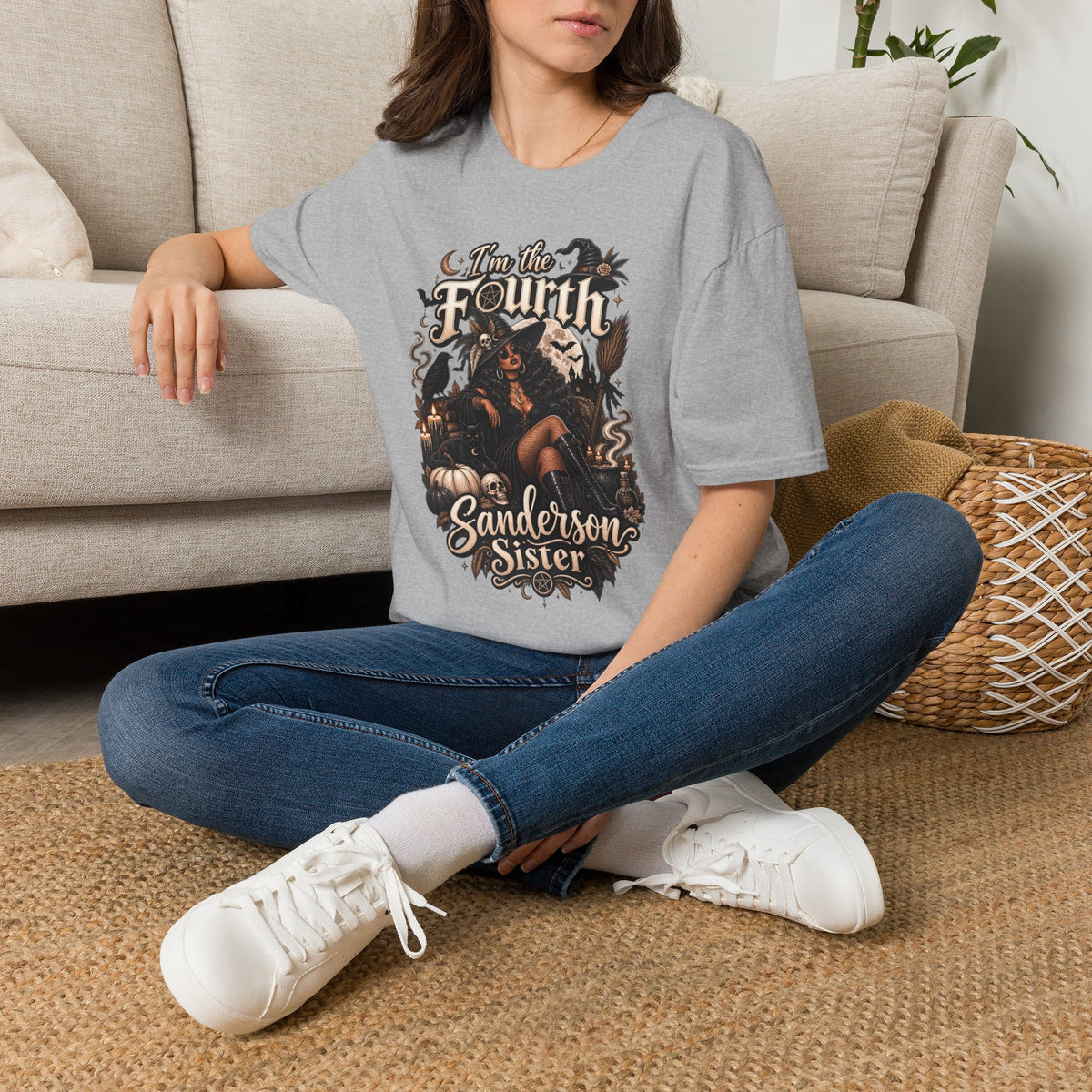 Fourth Sanderson Sister Halloween | Glam Ghost Design | Unisex Softstyle T-Shirt
