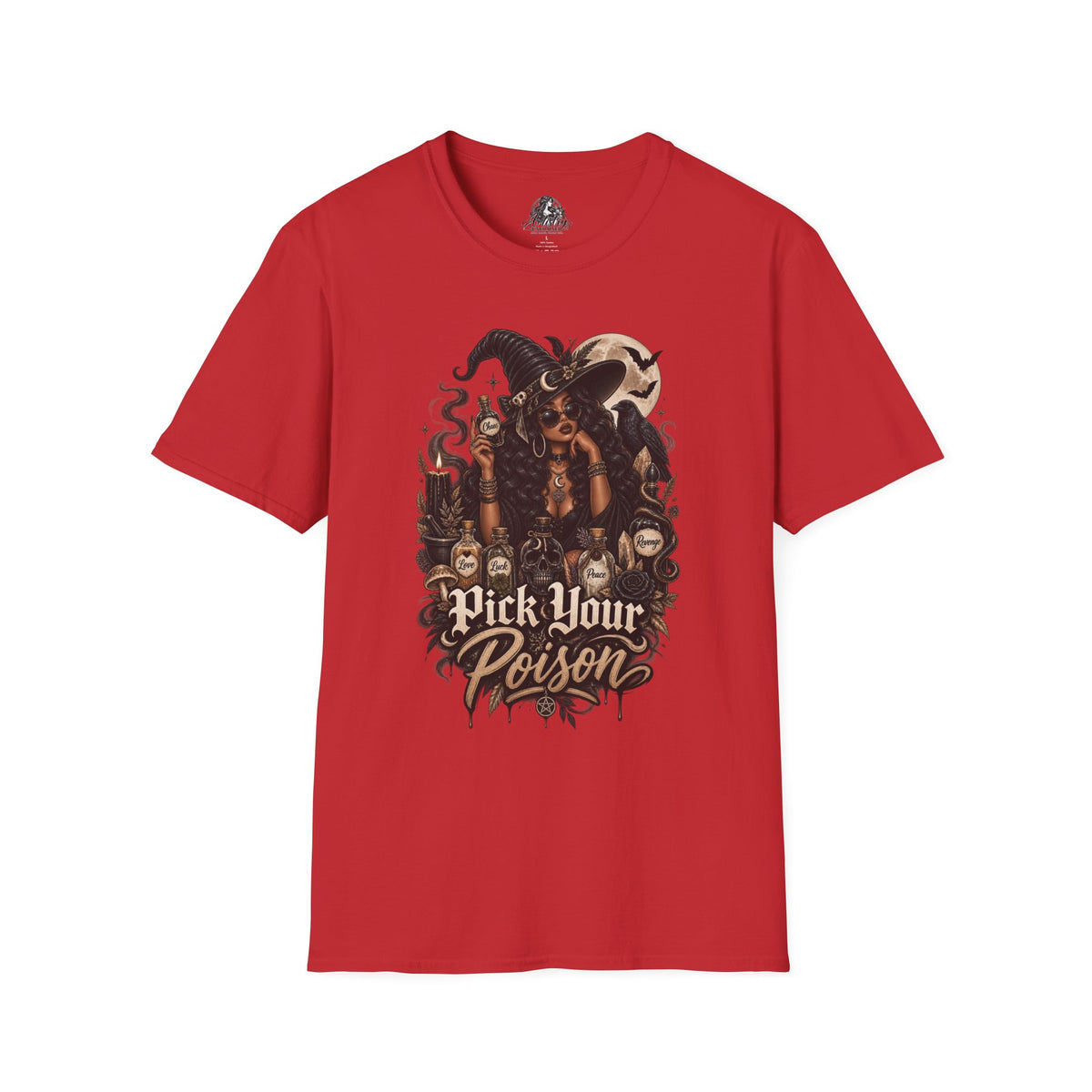 Pick Your Poison Halloween | Glam Ghost Design | Unisex Softstyle T-Shirt