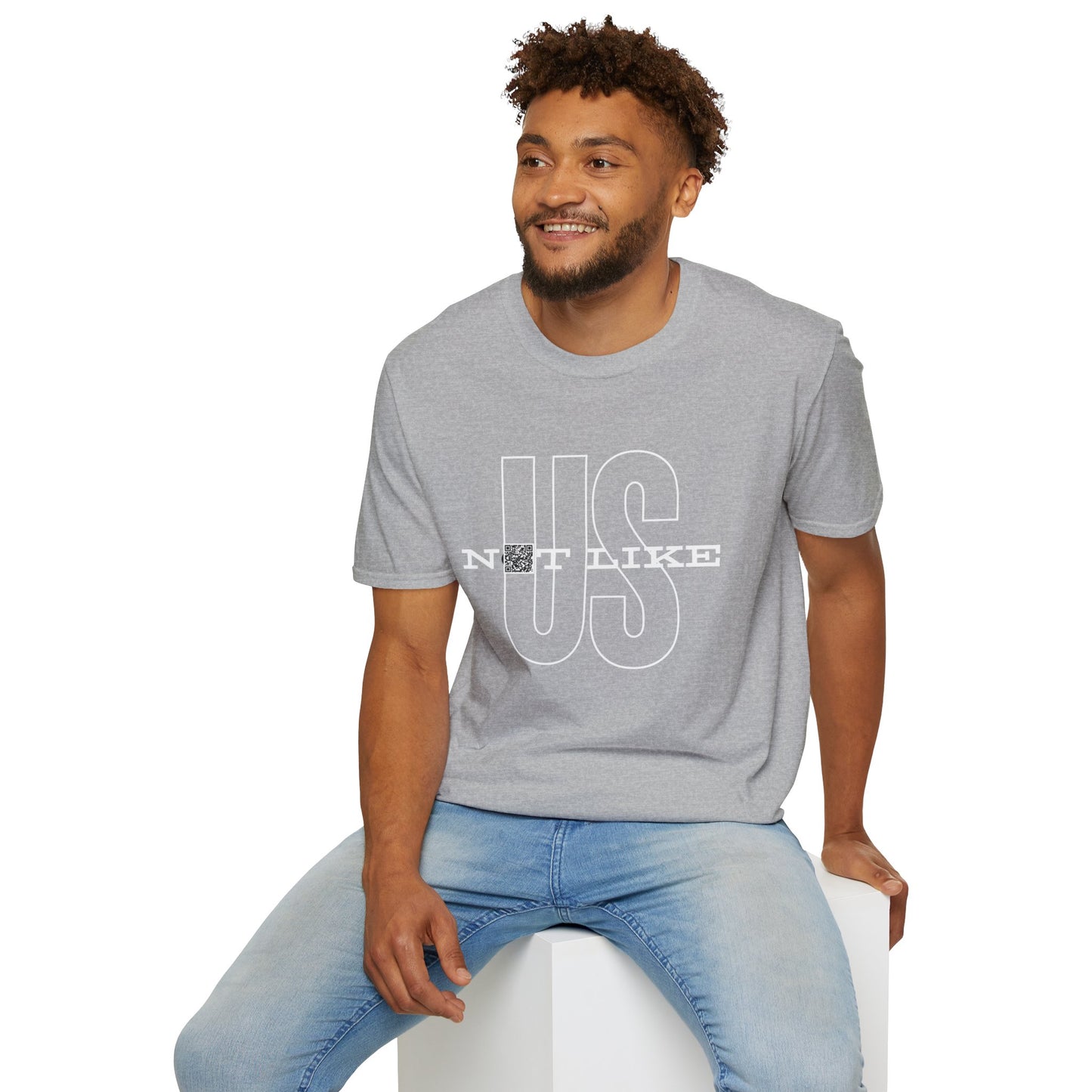 Not Like Us QR Unisex Softstyle T-Shirt