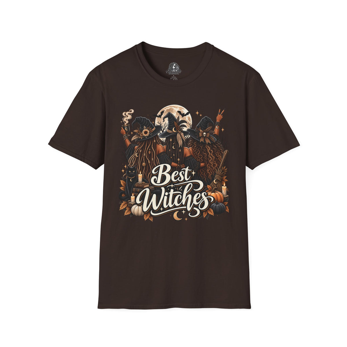 Best Witches Halloween | Glam Ghost Design | Unisex Softstyle T-Shirt