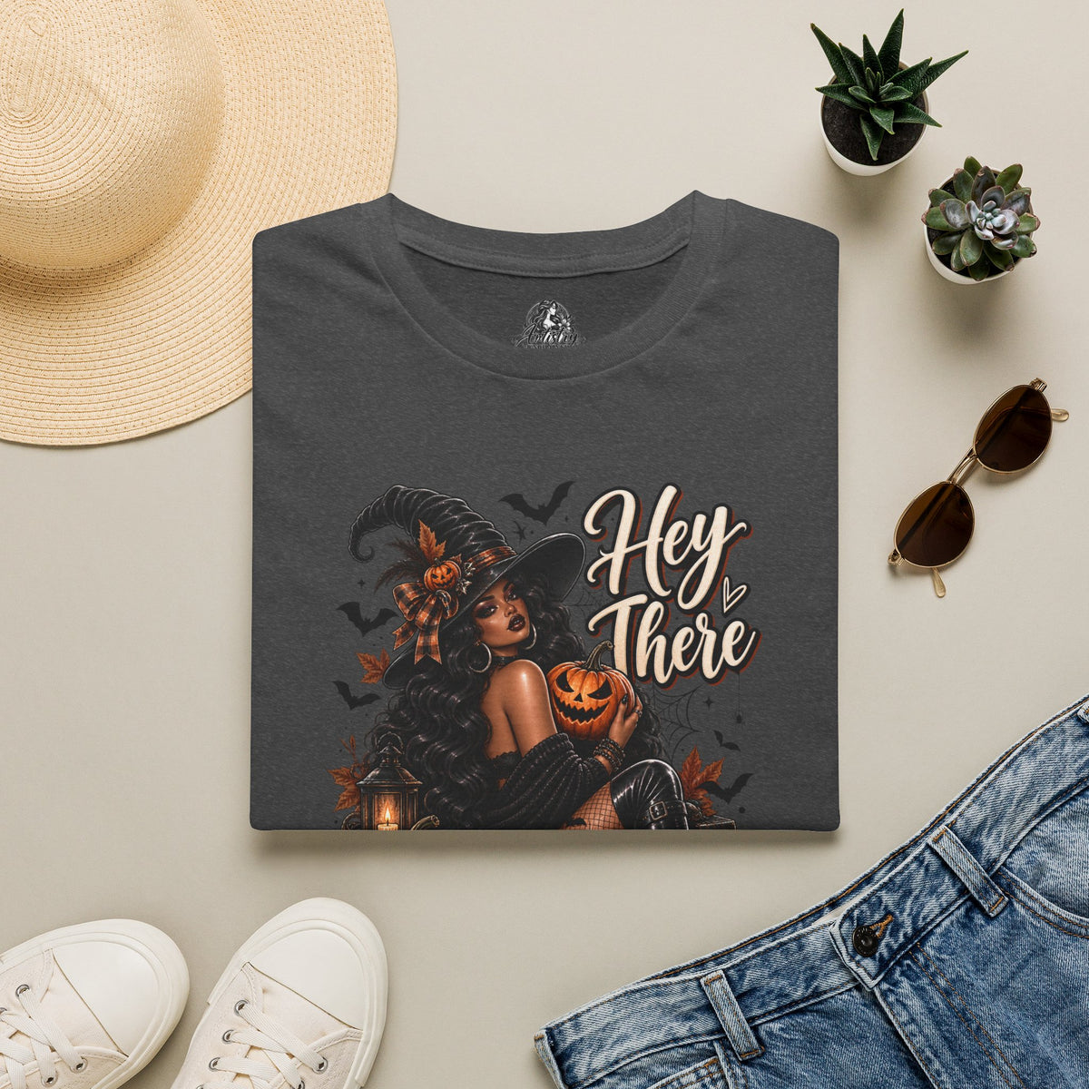 Hey There Pumpkin Halloween | Glam Ghost Design | Unisex Softstyle T-Shirt