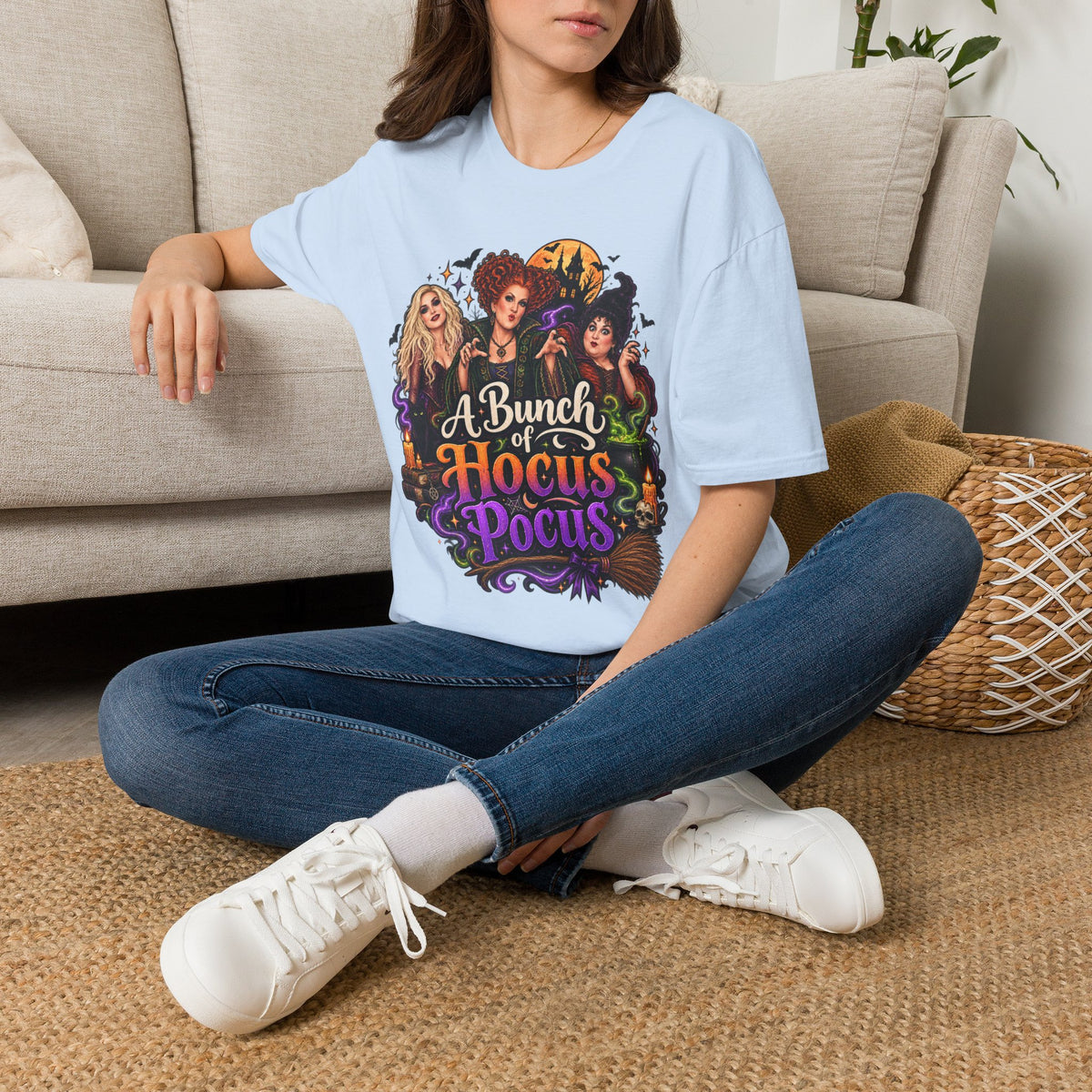 Bunch of Hocus Pocus Halloween | Glam Ghost Design | Unisex Softstyle T-Shirt