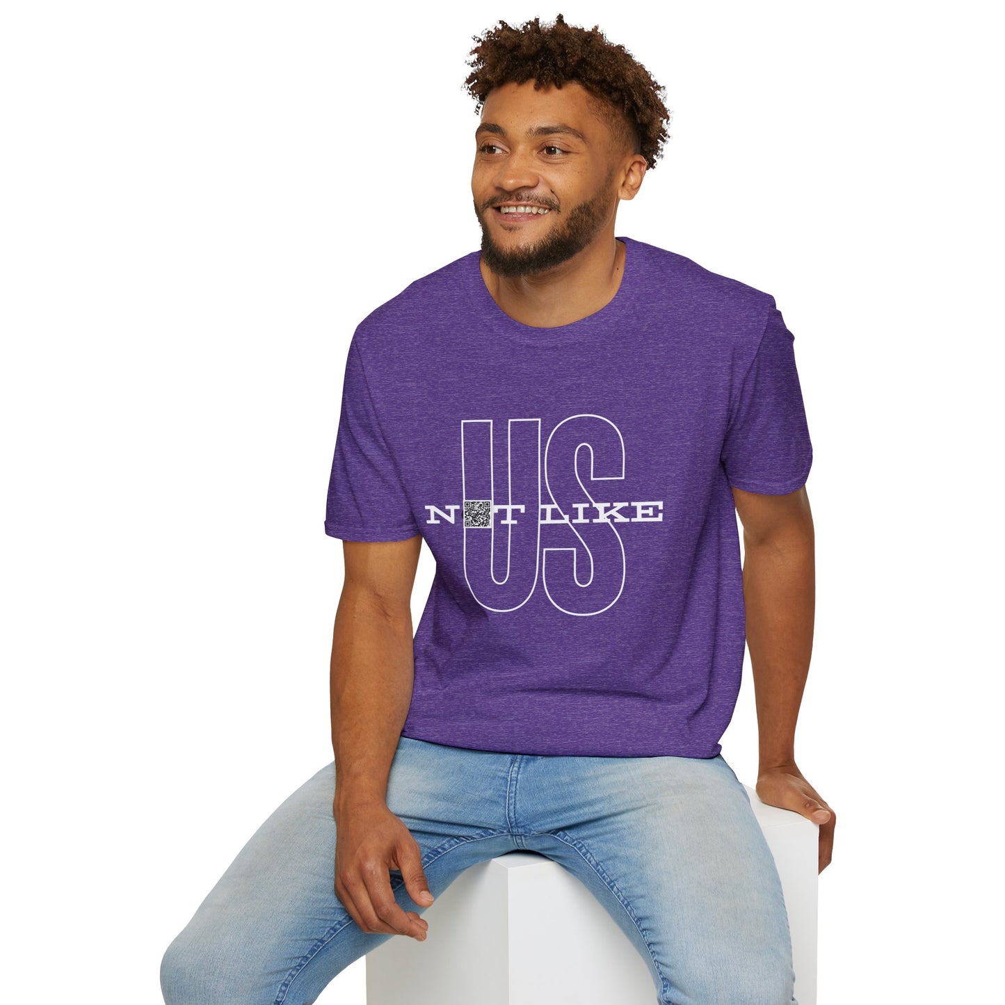 Not Like Us QR Unisex Softstyle T-Shirt