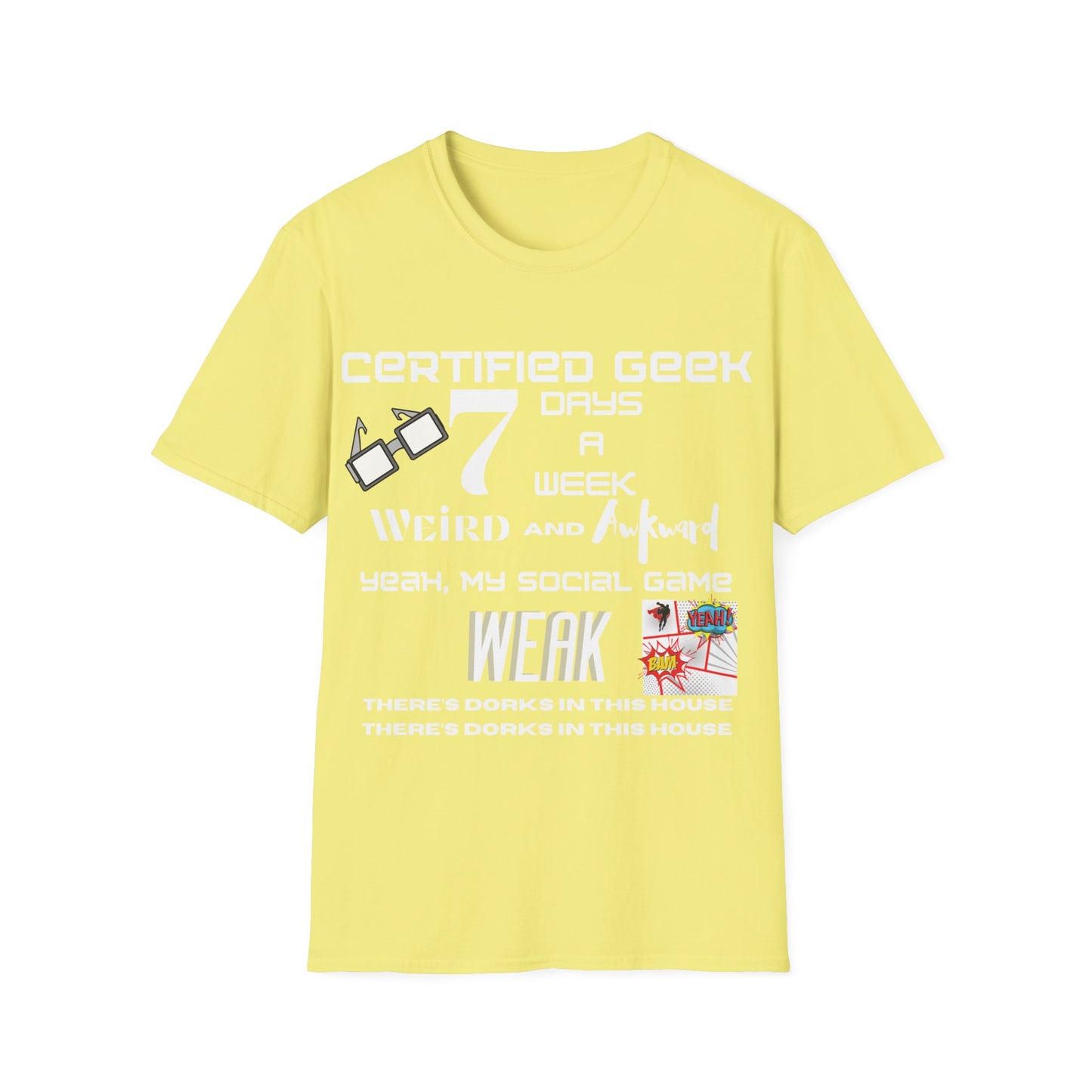 Certified Geek WAP White Font Unisex Softstyle T-Shirt