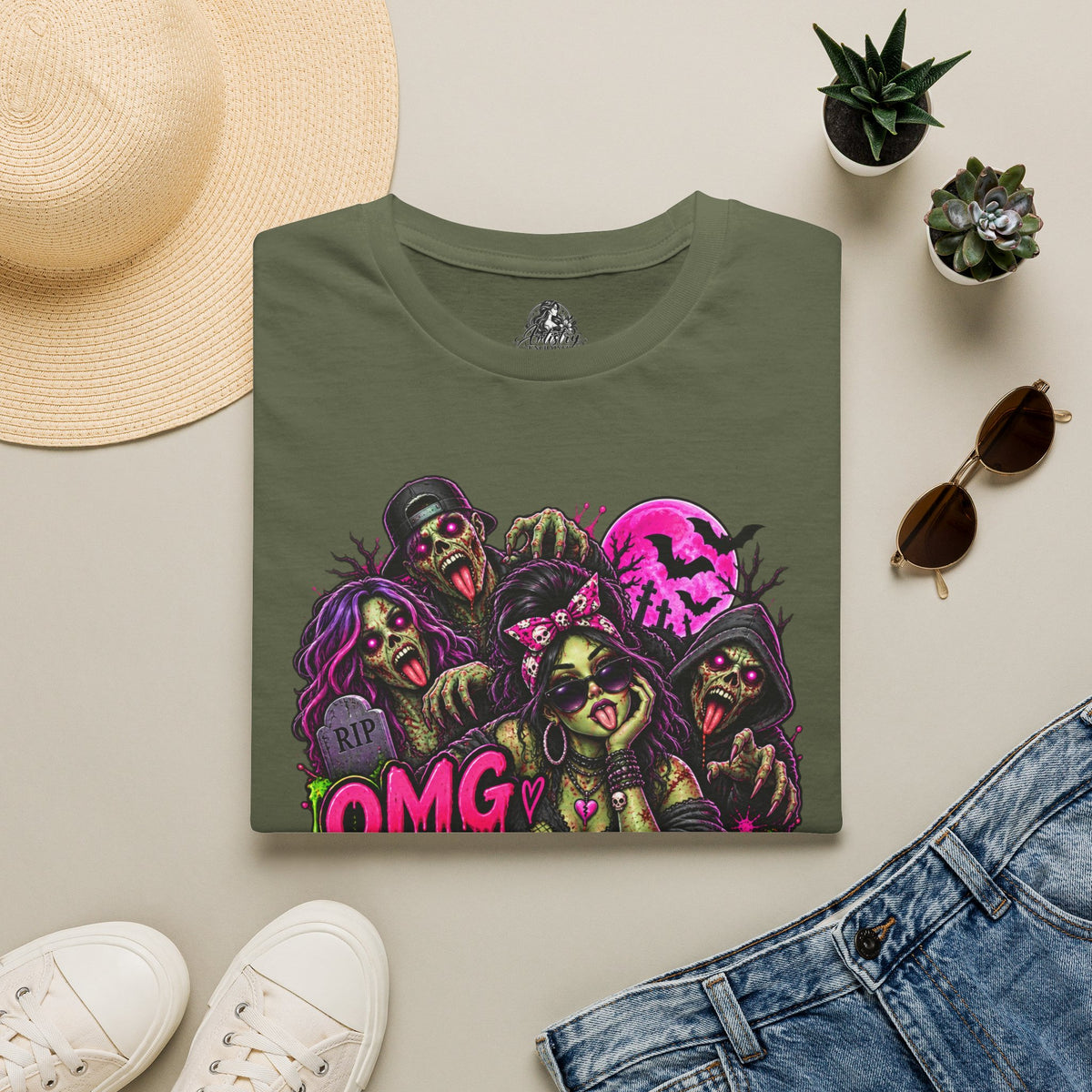 Literally Dead Halloween | Glam Ghost Design | Unisex Softstyle T-Shirt