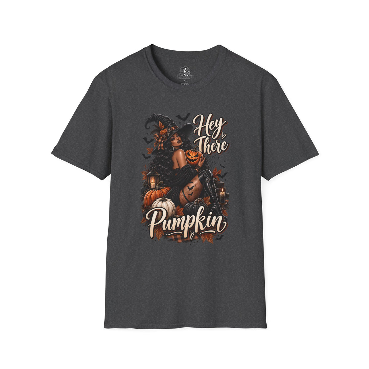 Hey There Pumpkin Halloween | Glam Ghost Design | Unisex Softstyle T-Shirt