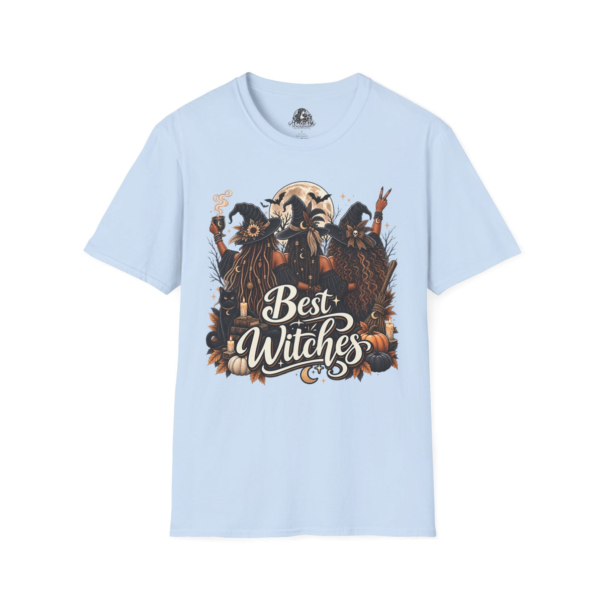 Best Witches Halloween | Glam Ghost Design | Unisex Softstyle T-Shirt
