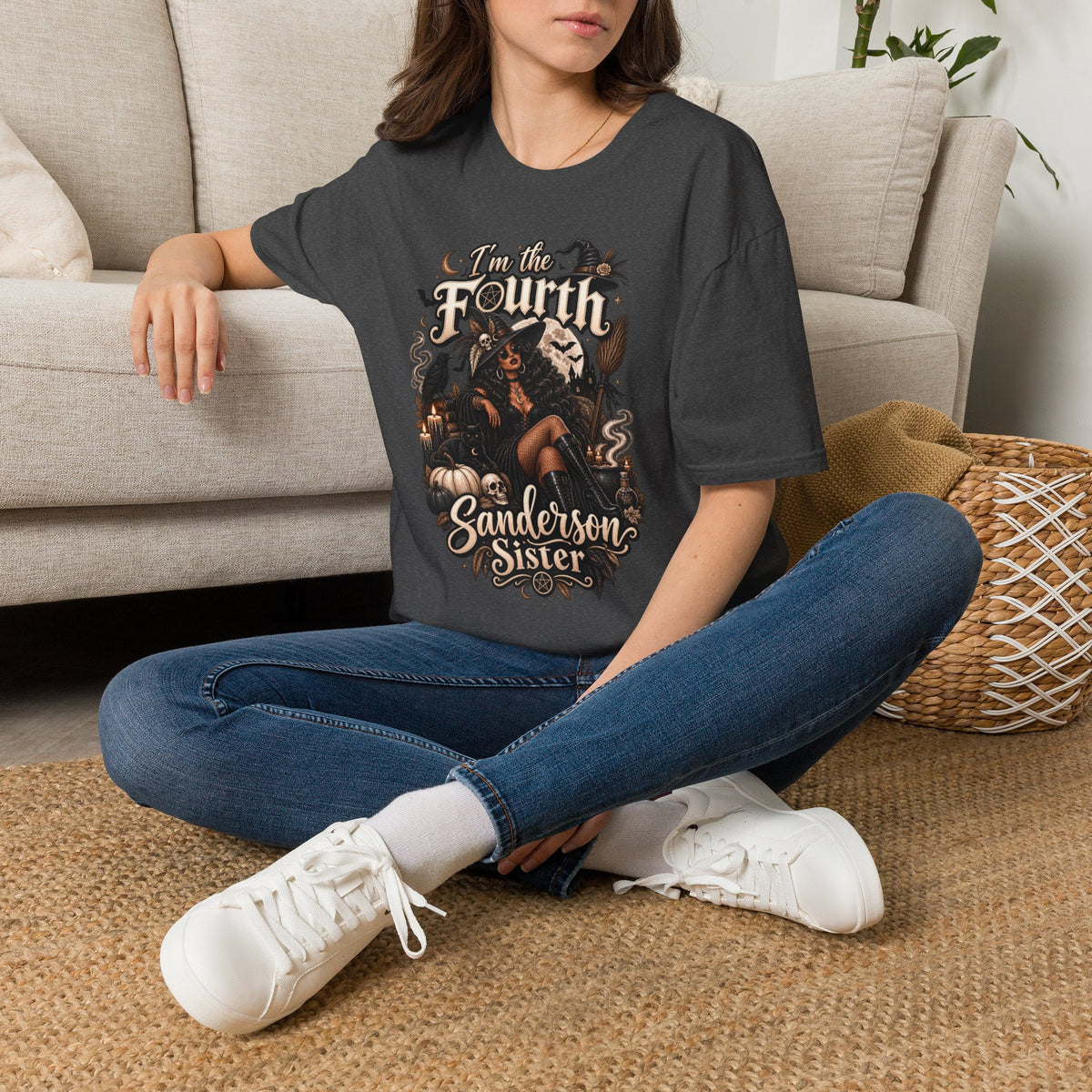 Fourth Sanderson Sister Halloween | Glam Ghost Design | Unisex Softstyle T-Shirt