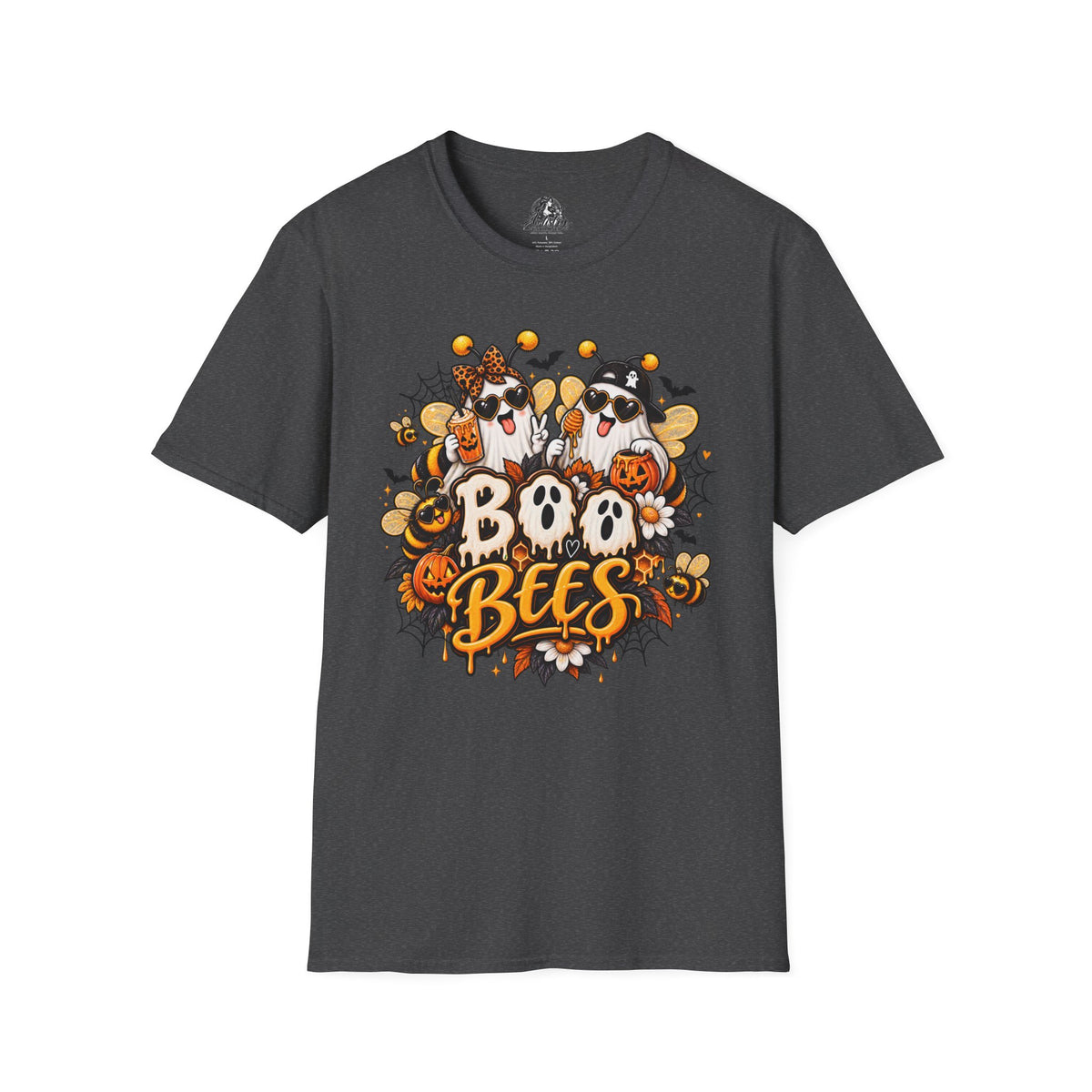 Boo Bees Halloween | Glam Ghost Design | Unisex Softstyle T-Shirt