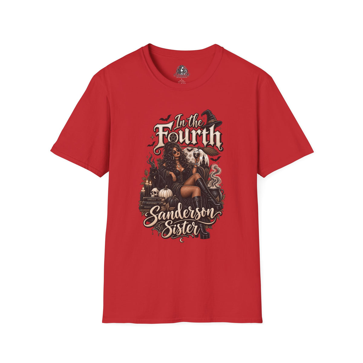 Fourth Sanderson Sister Halloween | Glam Ghost Design | Unisex Softstyle T-Shirt