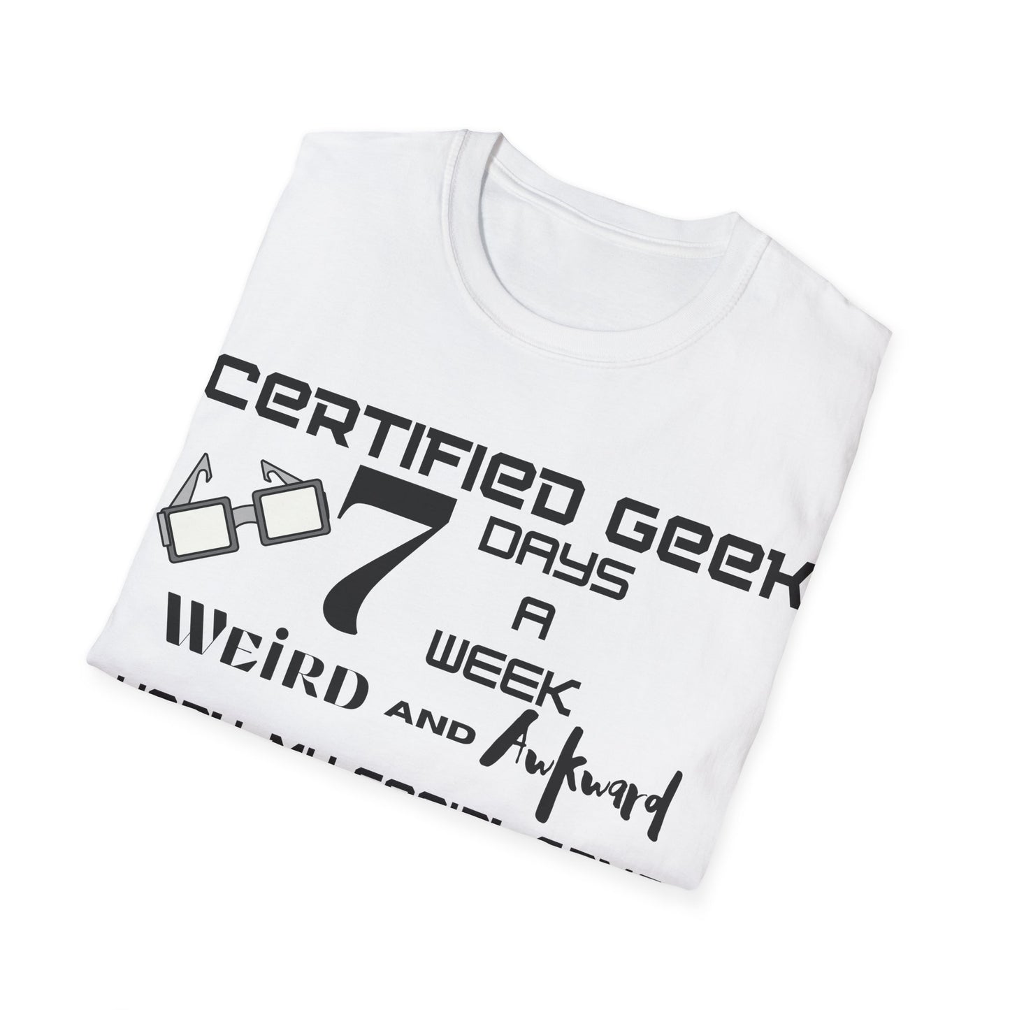 Certified Geek WAP Black Font Unisex Softstyle T-Shirt